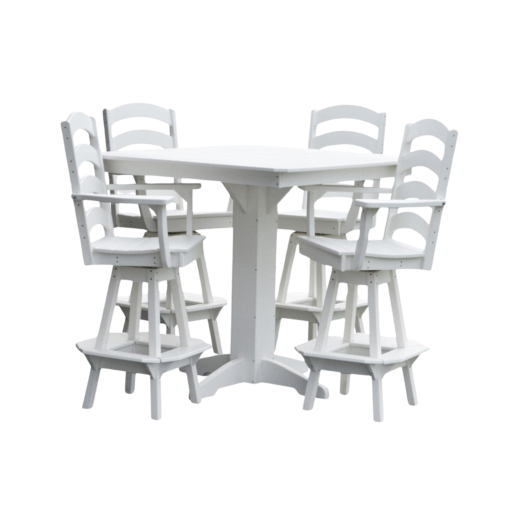 Keystone Amish Co. Josie 5-Piece Poly Outdoor Bar Dining Set