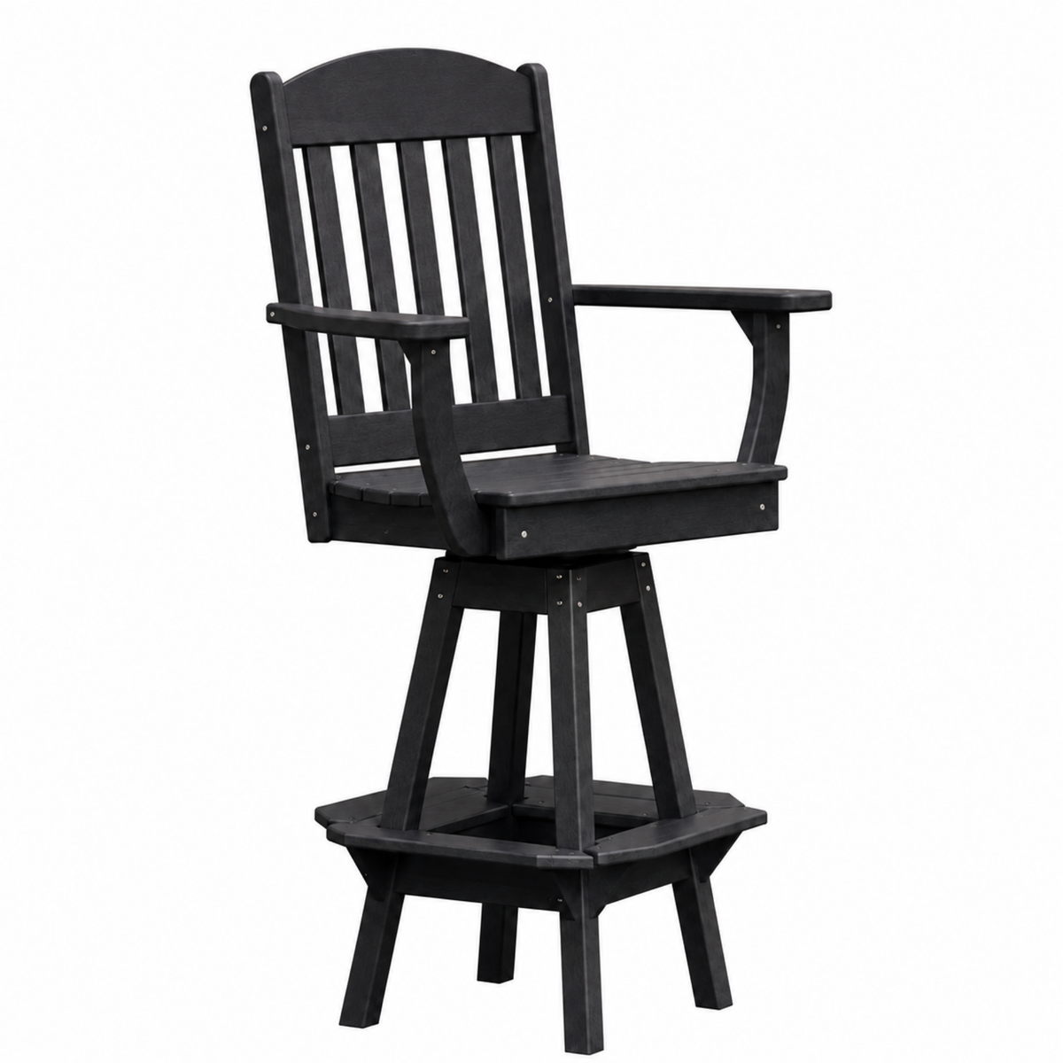 Keystone Amish Co. Classic Poly Composite Swivel Bar Chair