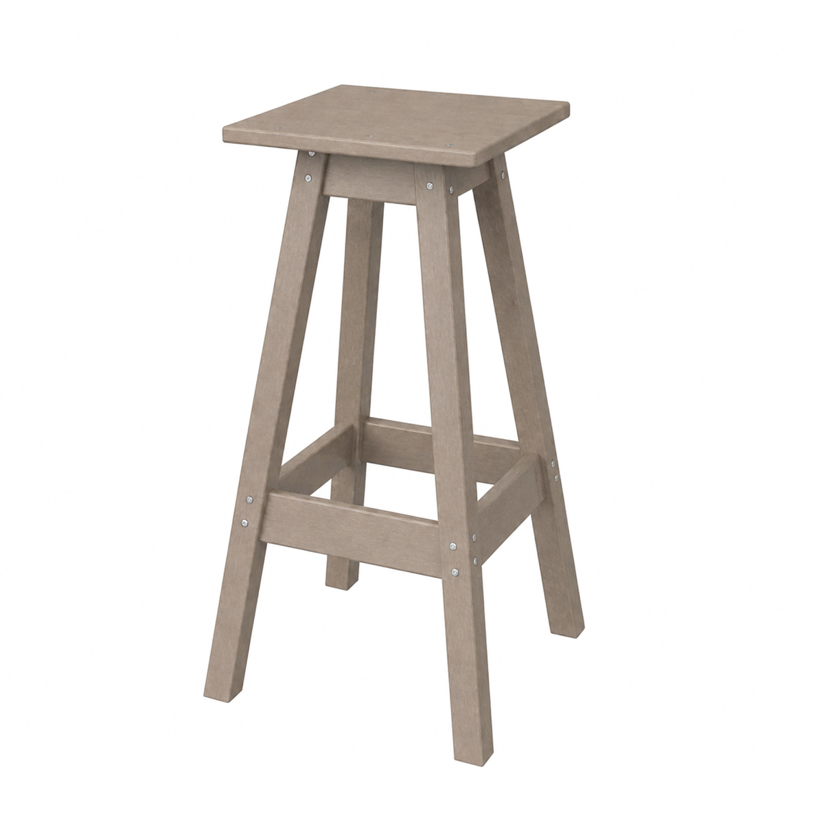 Keystone Amish Co. Poly Square Outdoor Bar Stool