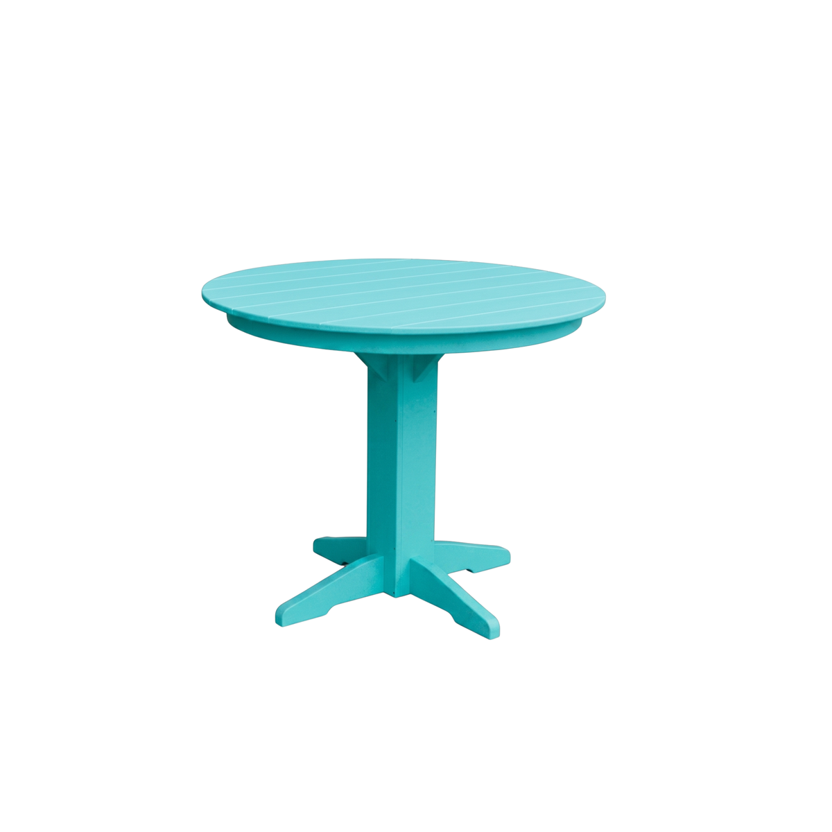 Keystone Amish Co. Round Poly Lumber Counter Height Table