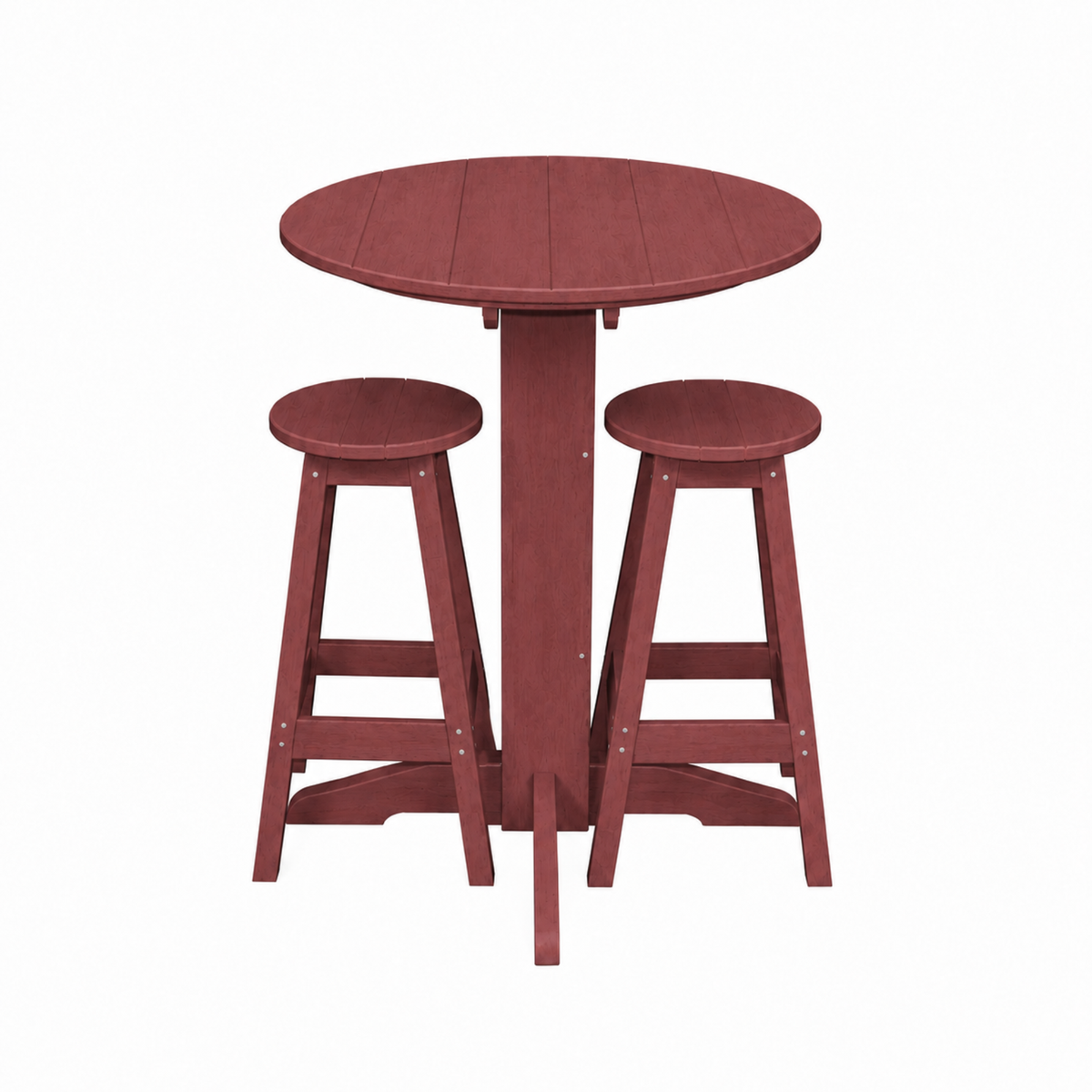Keystone Amish Co. Sierra 2 Person Poly Round Bar Dining Set