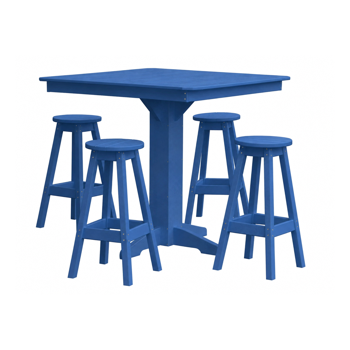 Keystone Amish Co. Sierra 5-Piece Poly Bar Stool Dining Set