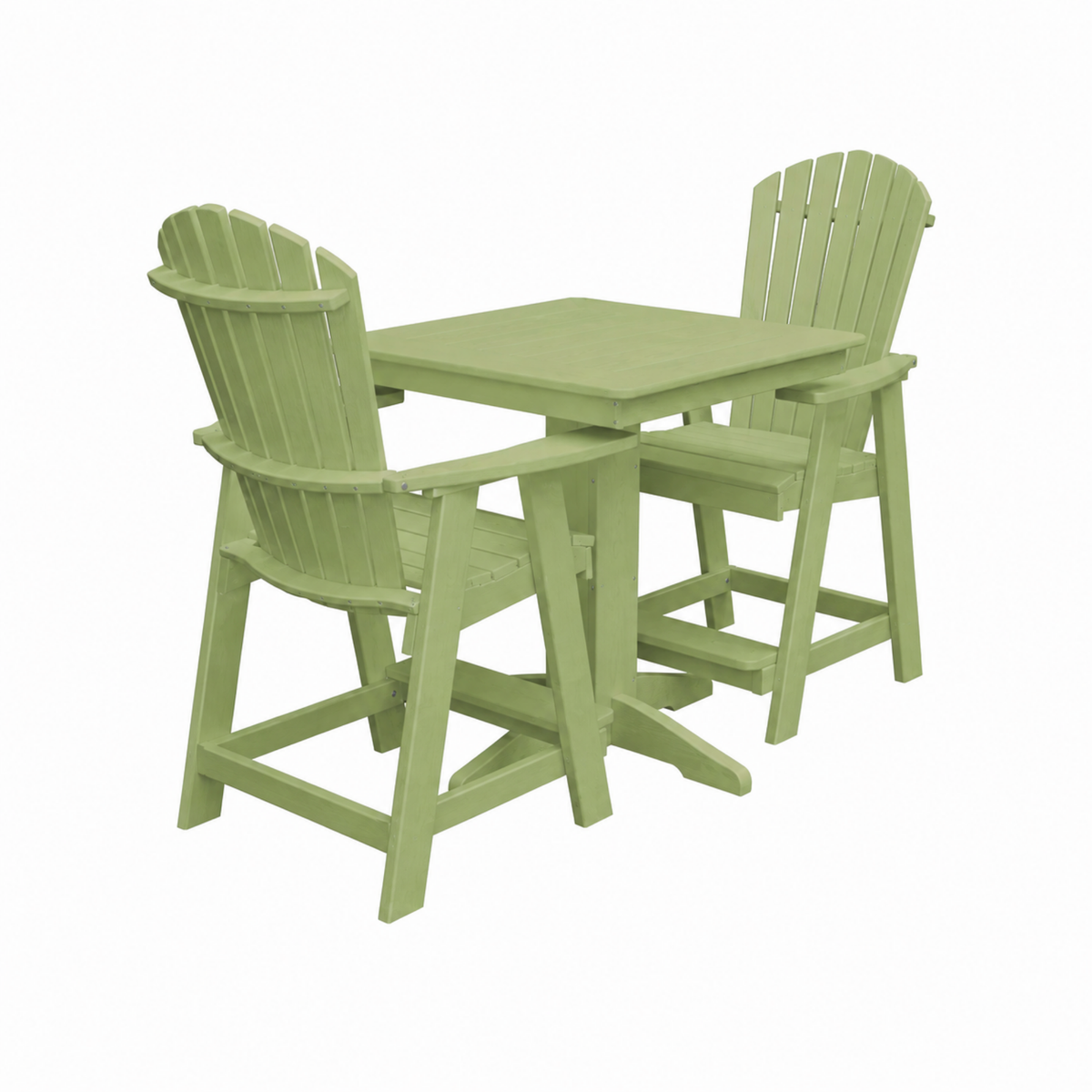 Keystone Amish Co. Sunburst 2-Person Counter Height Poly Dining Set