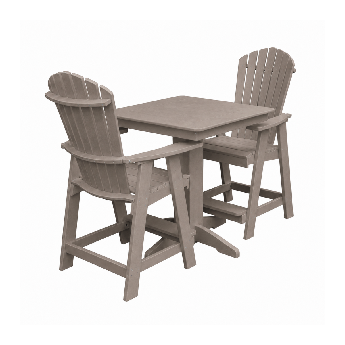 Keystone Amish Co. Sunburst 2-Person Counter Height Poly Dining Set