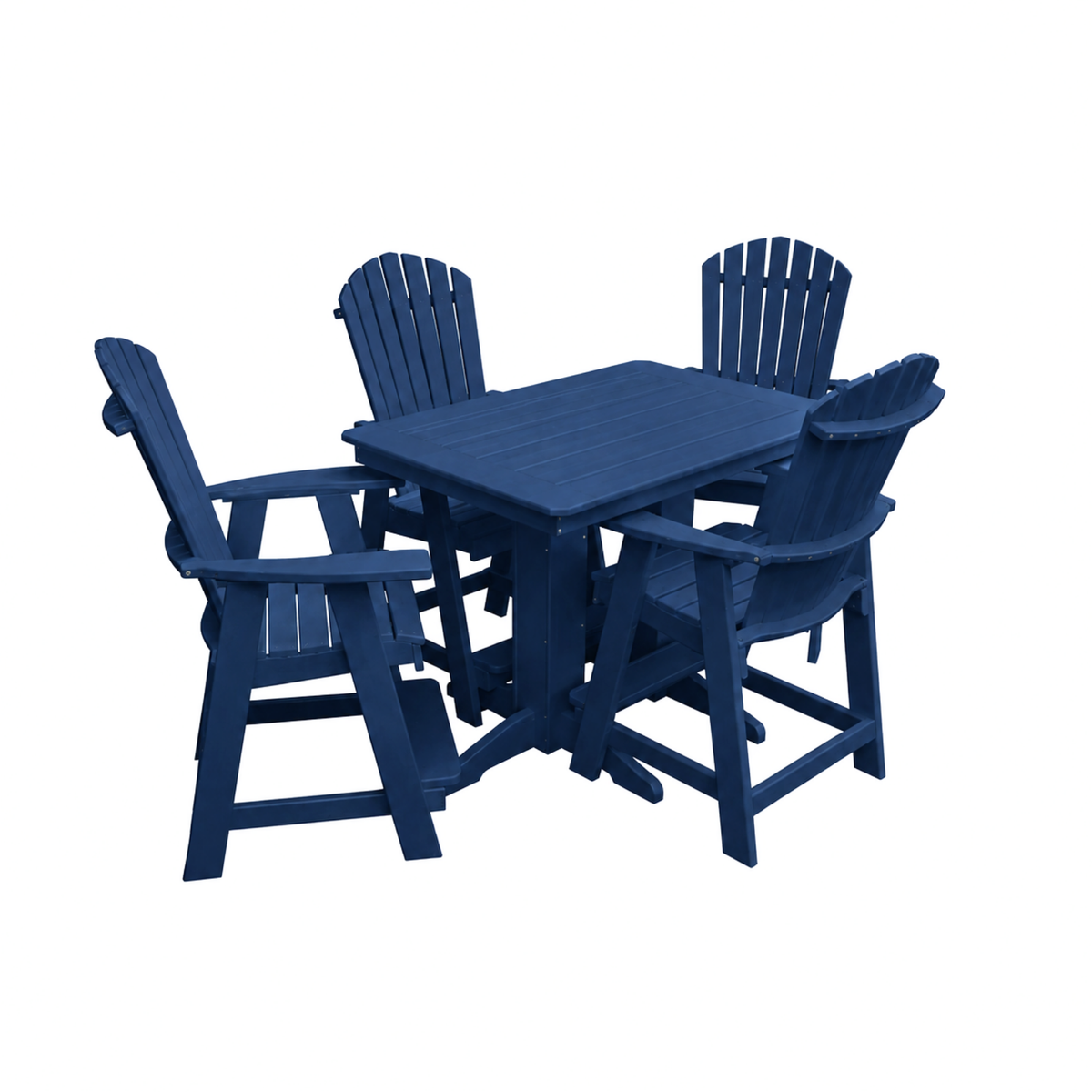 Keystone Amish Co. Sunburst 4-Person Counter Height Poly Dining Set