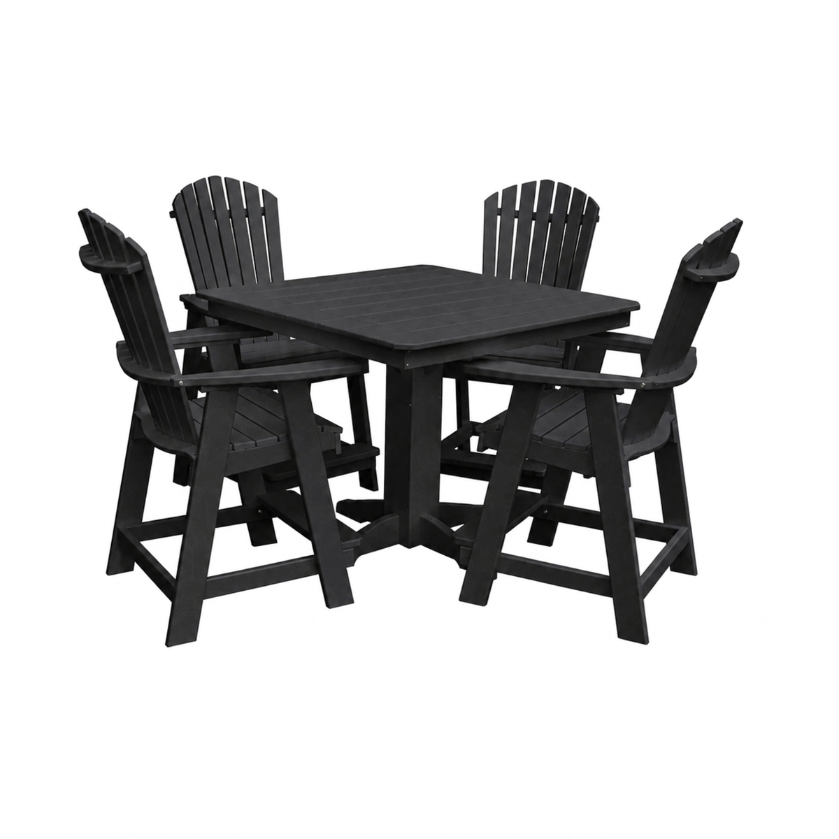 Keystone Amish Co. Sunburst 5-Piece Counter Height Poly Dining Set