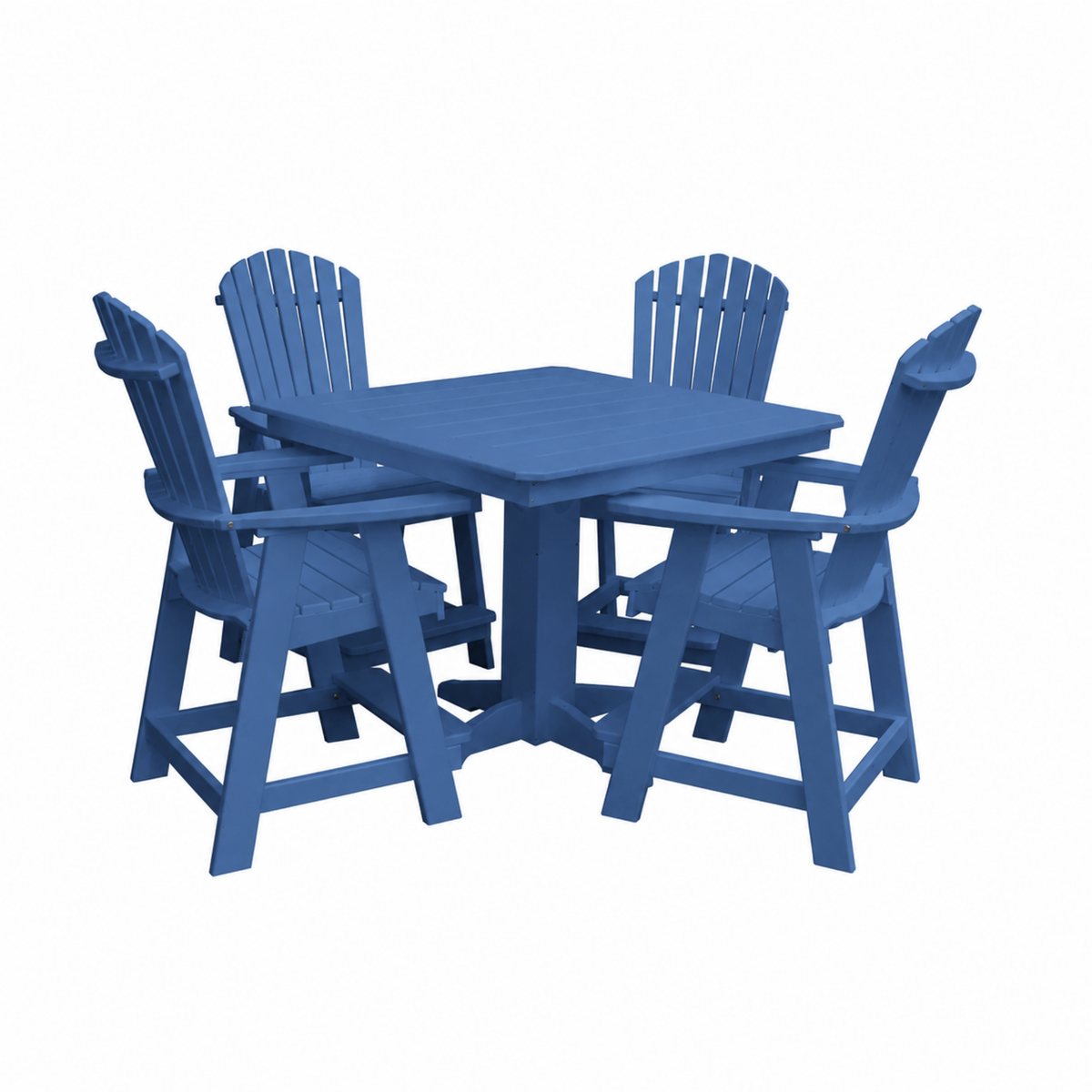 Keystone Amish Co. Sunburst 5-Piece Counter Height Poly Dining Set