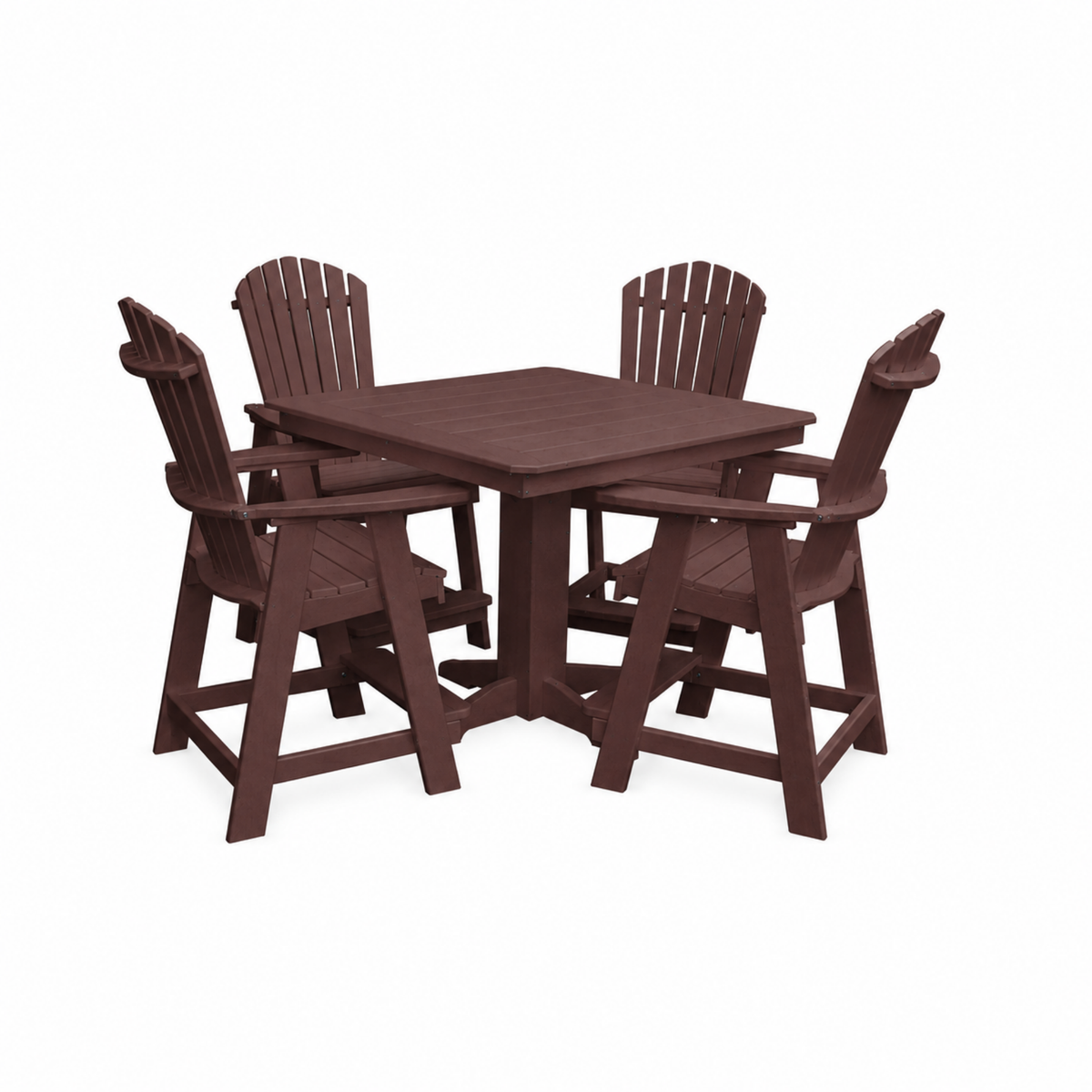 Keystone Amish Co. Sunburst 5-Piece Counter Height Poly Dining Set