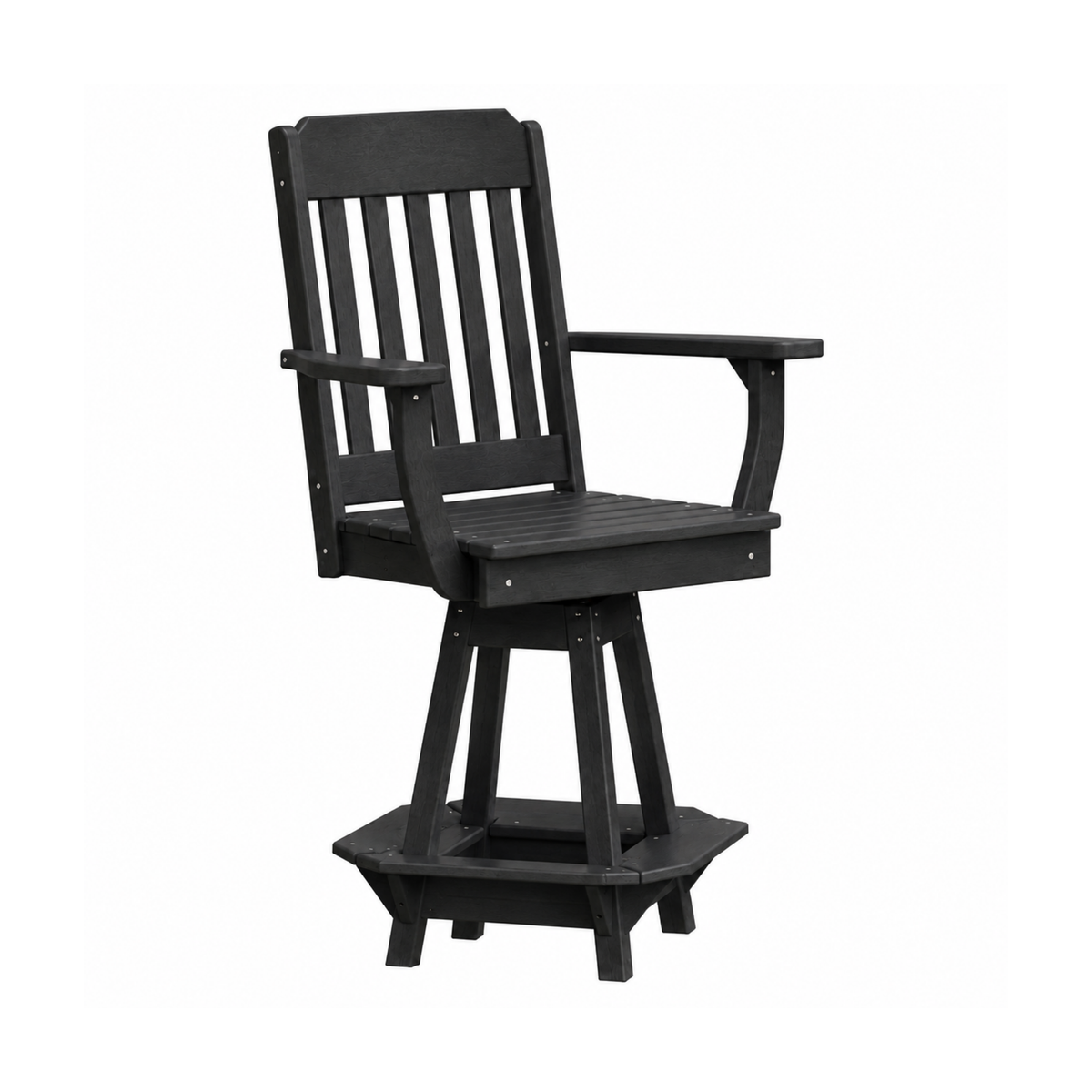 Keystone Amish Co. Traditional Poly Swivel Counter Height Chair