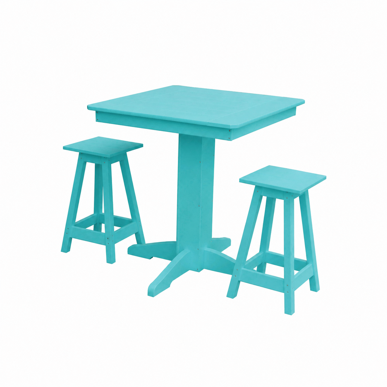Keystone Amish Co. Riley 3-Piece Outdoor Poly Counter Height Dining Set