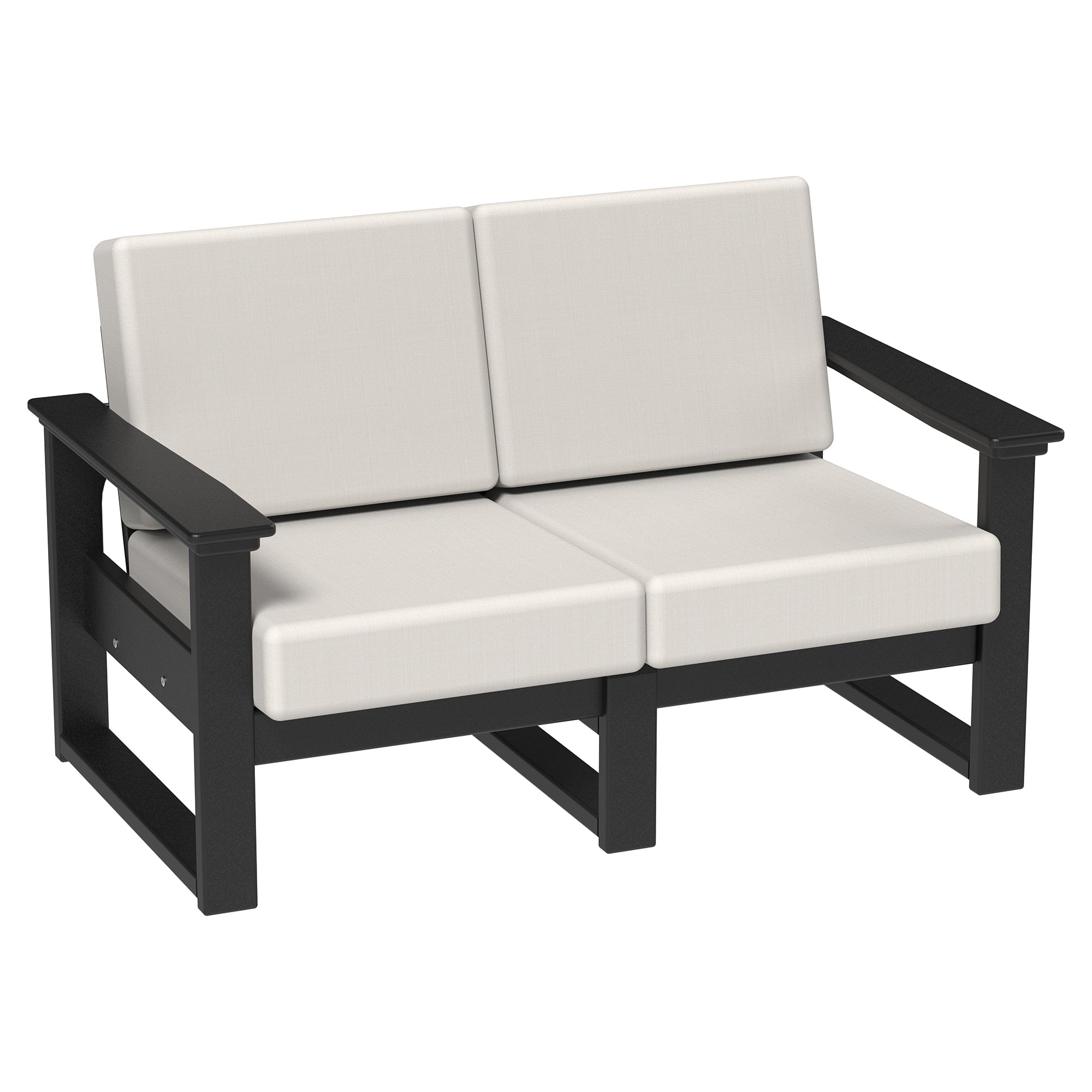 LuxCraft Poly Composite Lanai Deep Seating Loveseat with Cushion