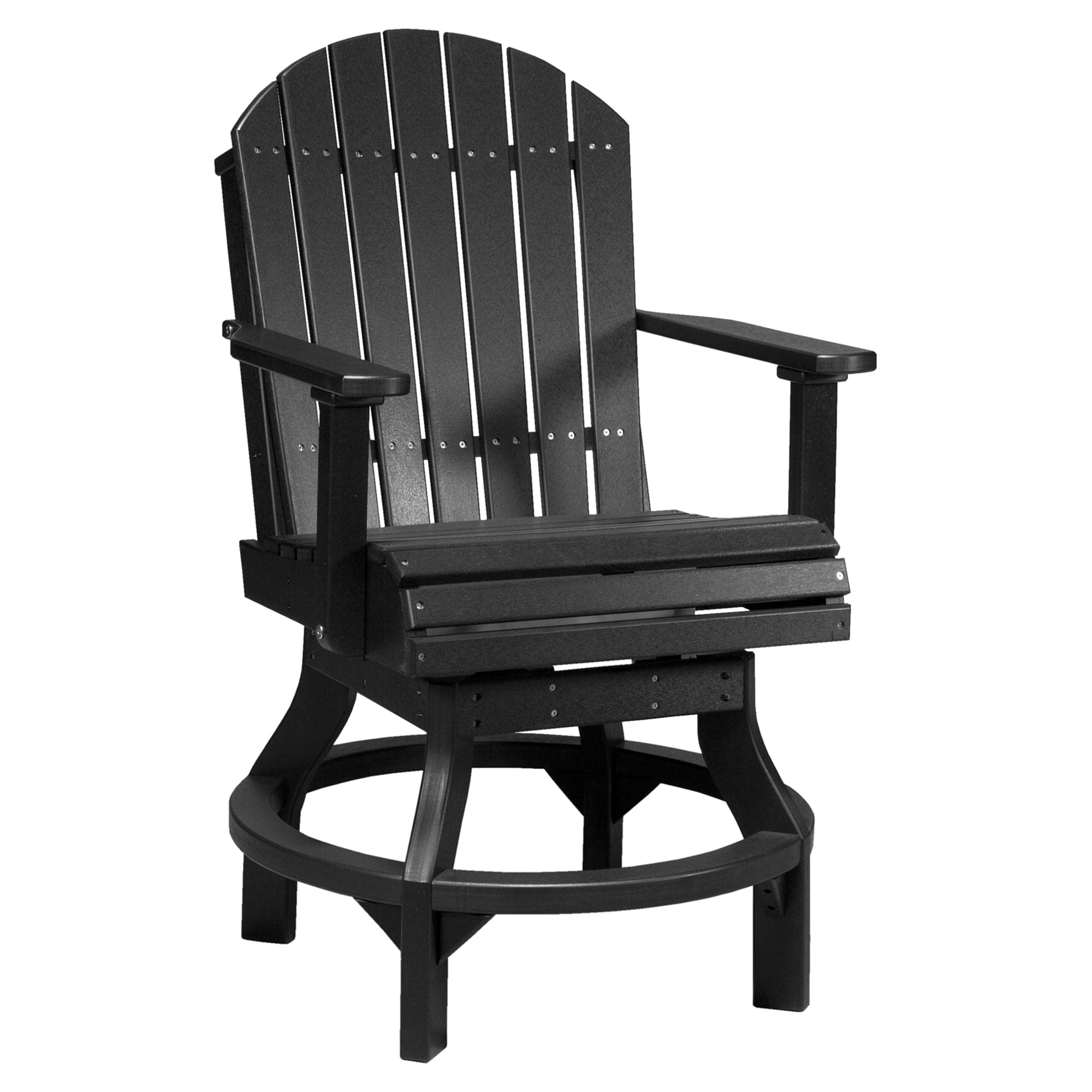 Luxcraft Poly Composite Adirondack Swivel Counter Chair
