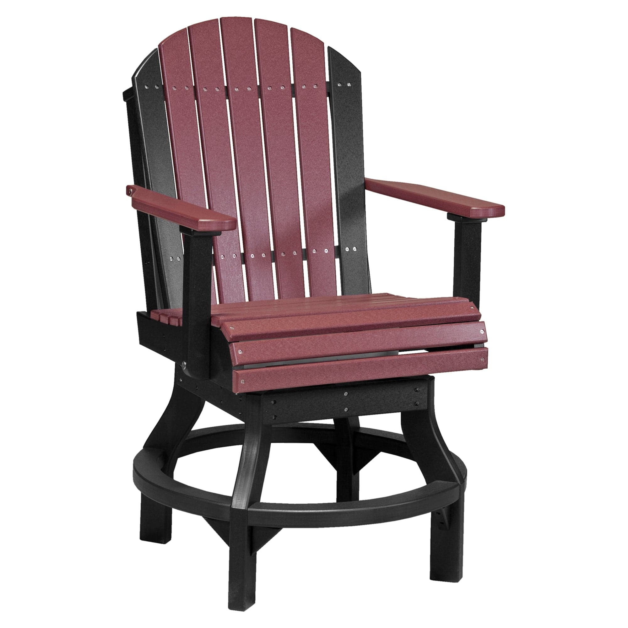 Luxcraft Poly Composite Adirondack Swivel Counter Chair
