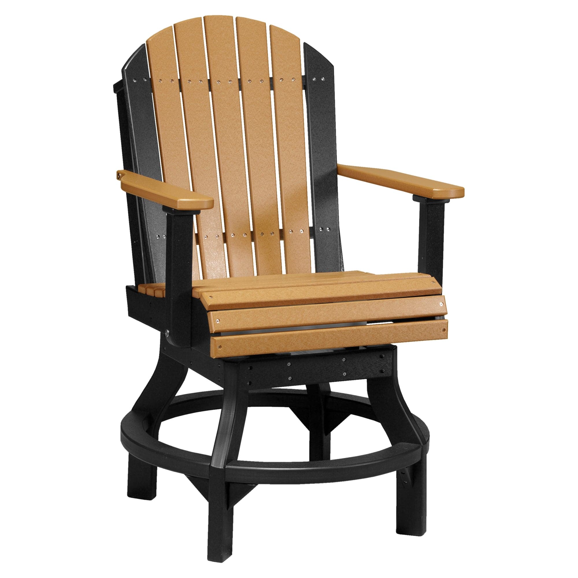 Luxcraft Poly Composite Adirondack Swivel Counter Chair