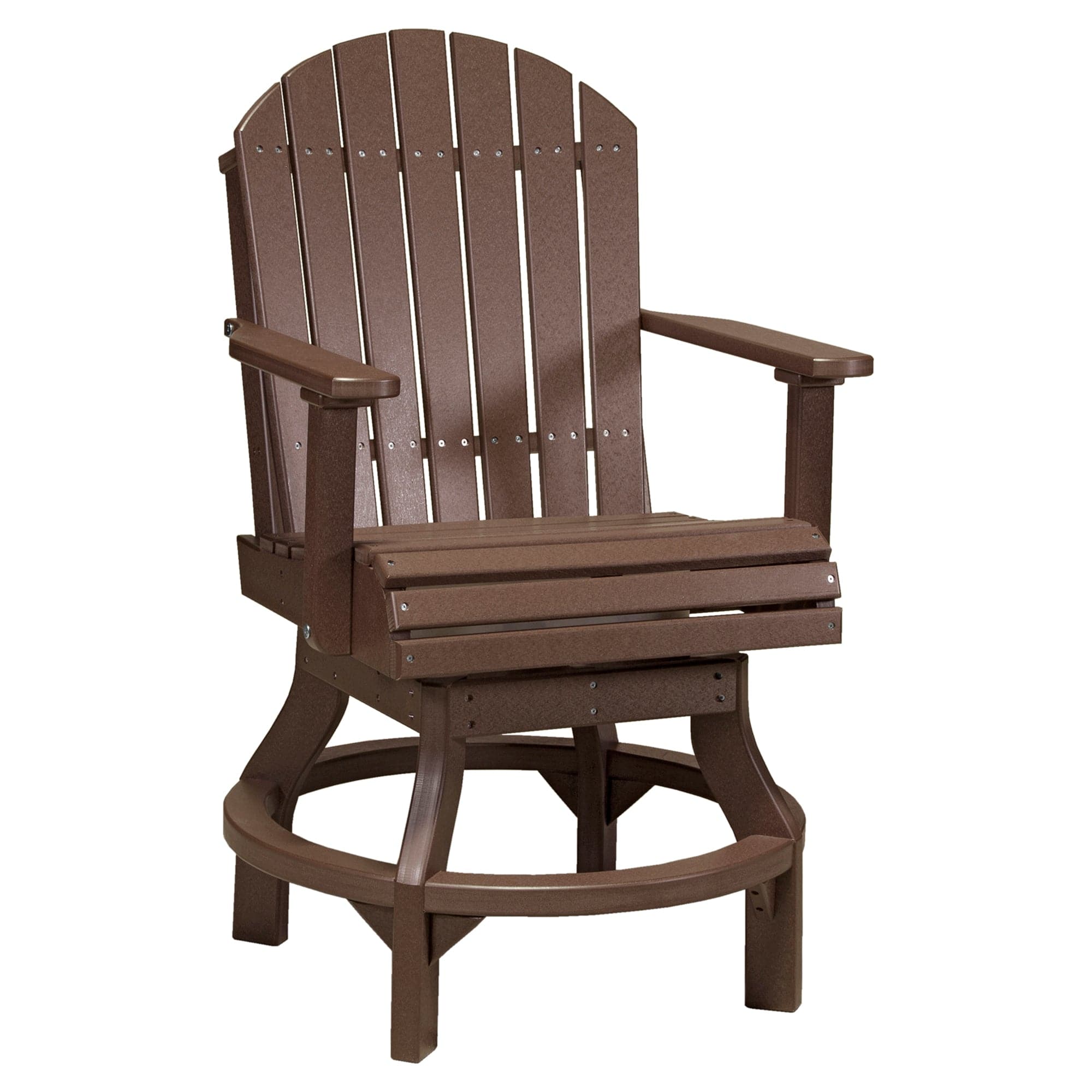 Luxcraft Poly Composite Adirondack Swivel Counter Chair