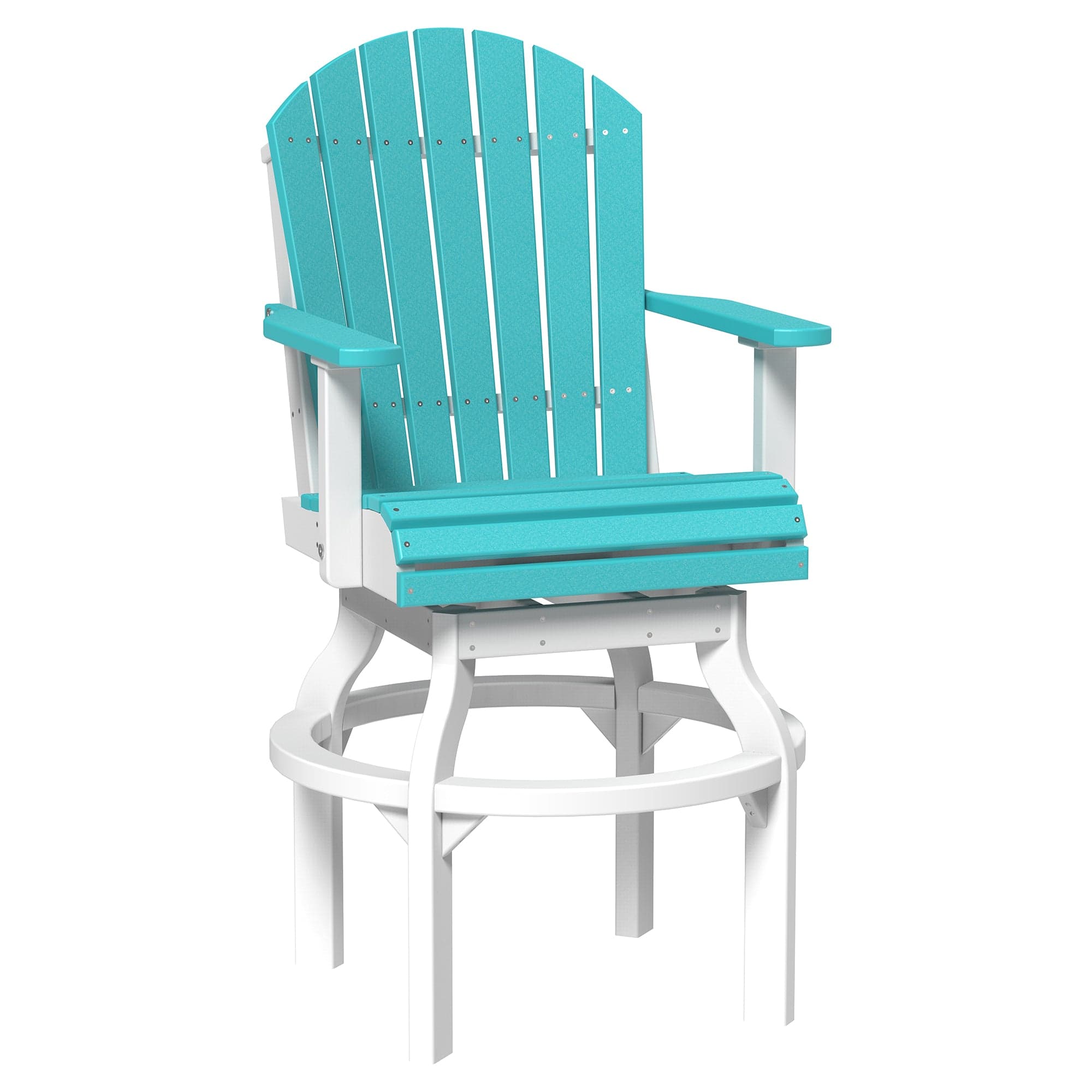 Luxcraft Poly Composite Adirondack Swivel Bar Chair