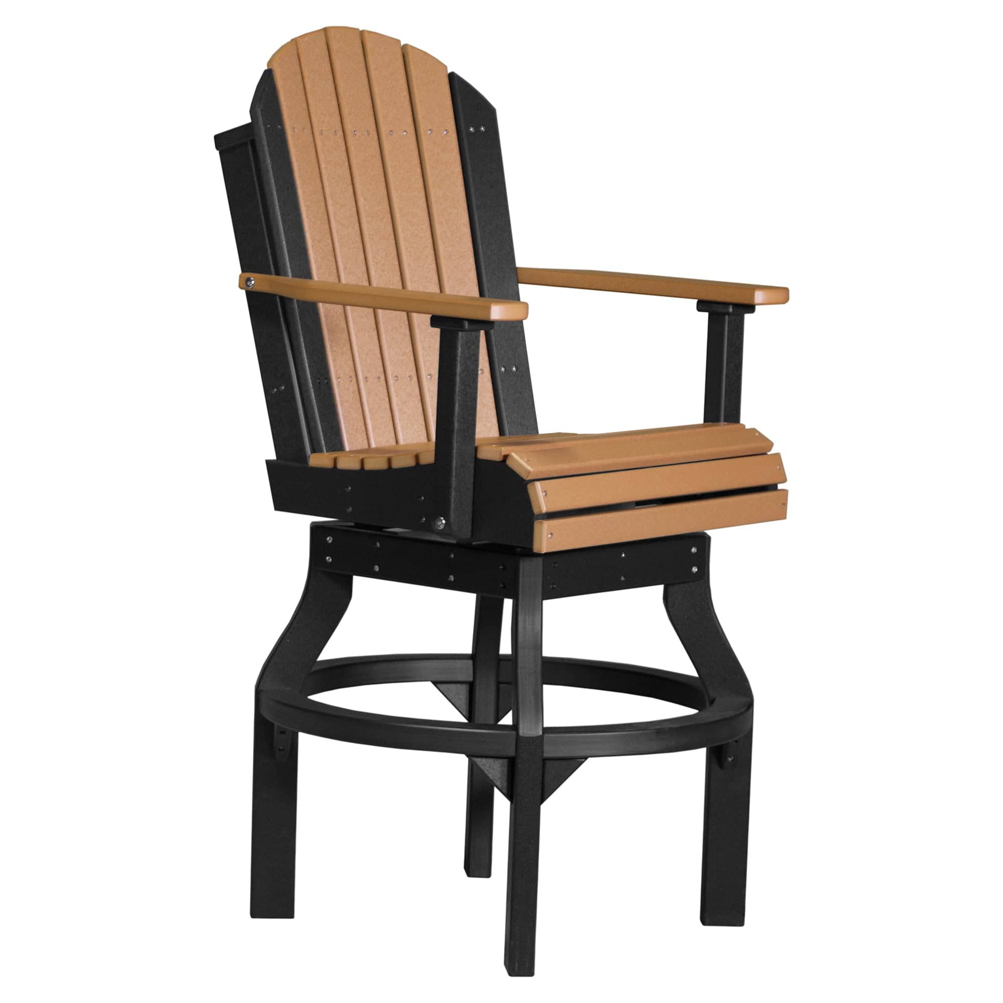 Luxcraft Poly Composite Adirondack Swivel Bar Chair
