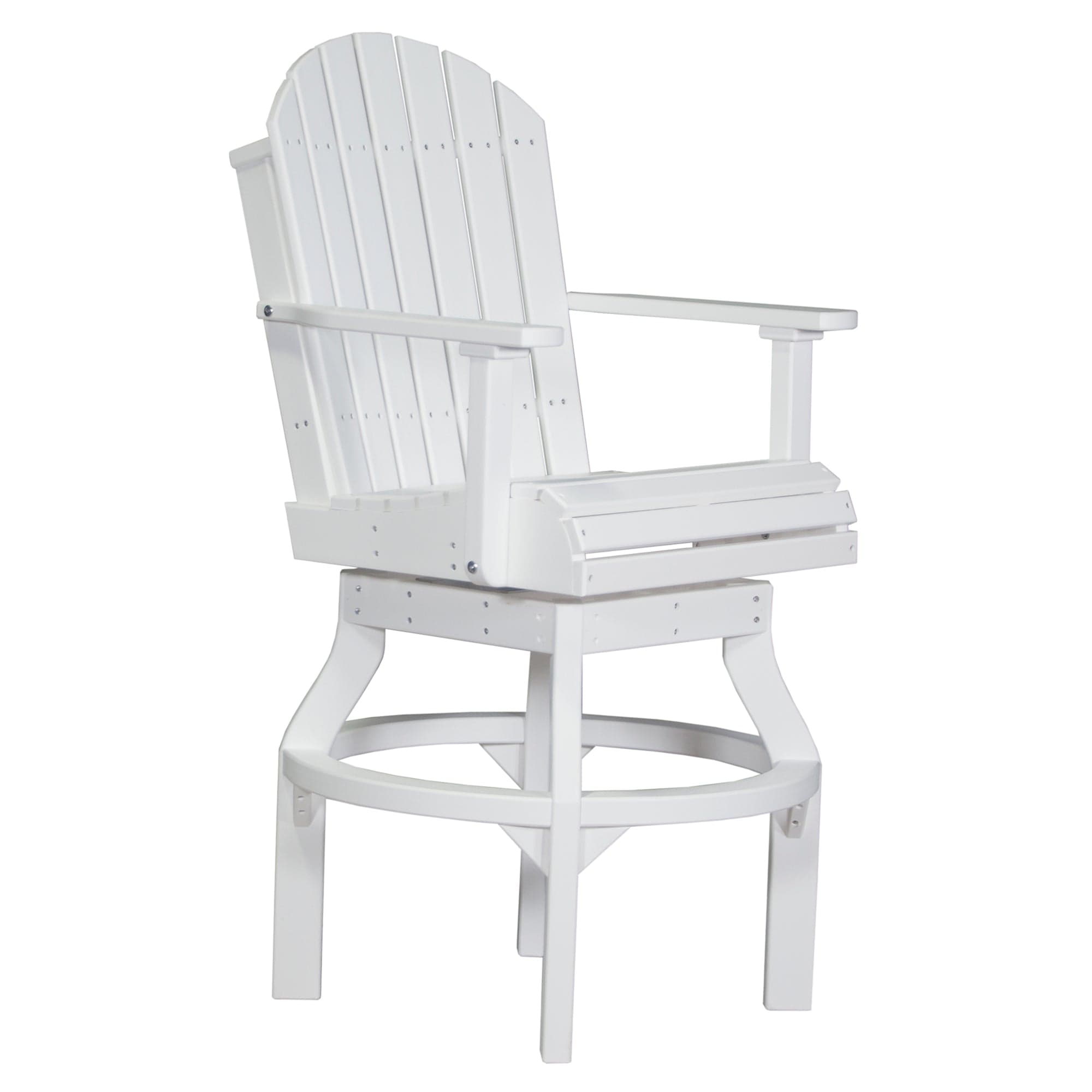Luxcraft Poly Composite Adirondack Swivel Bar Chair