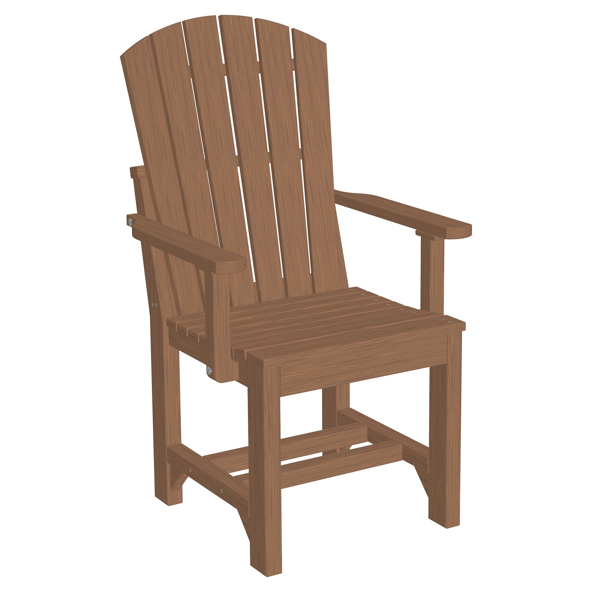 Luxcraft Poly Lumber Adirondack Dining Arm Chair
