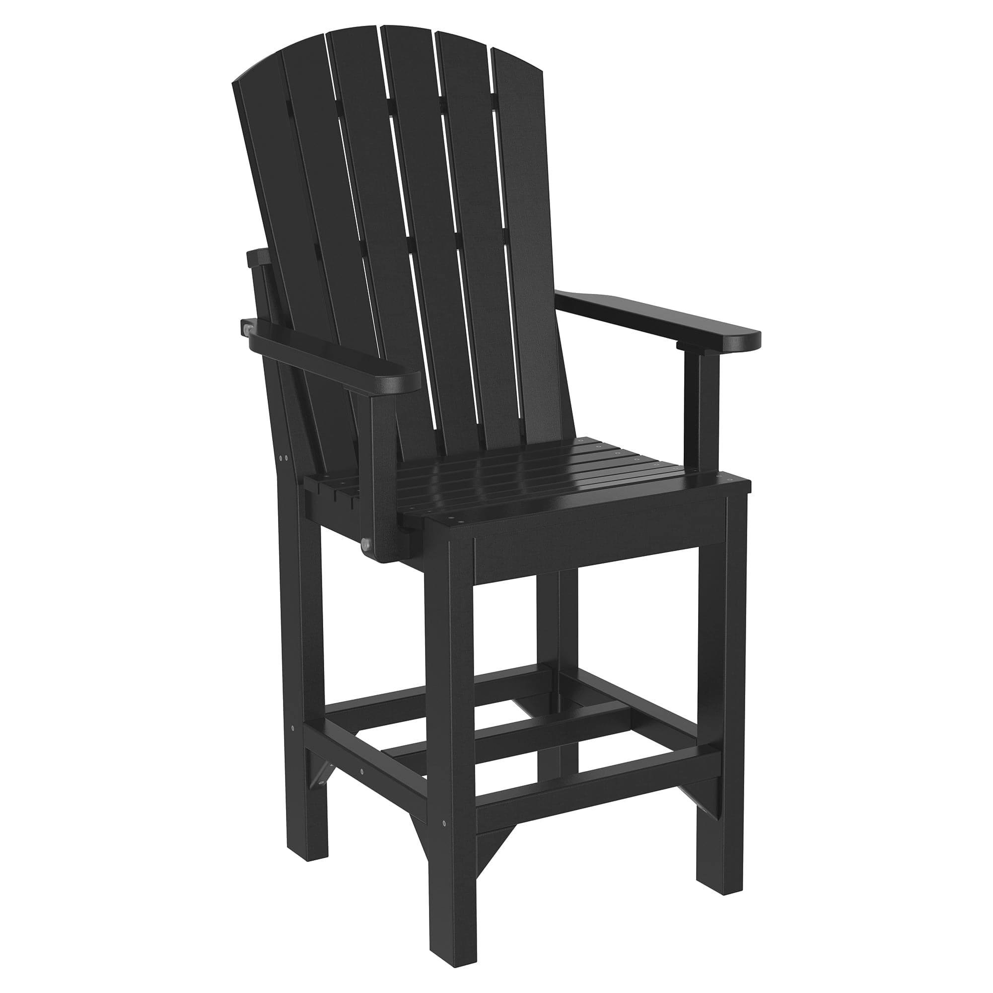 Luxcraft Poly Composite Adirondack Counter Arm Chair