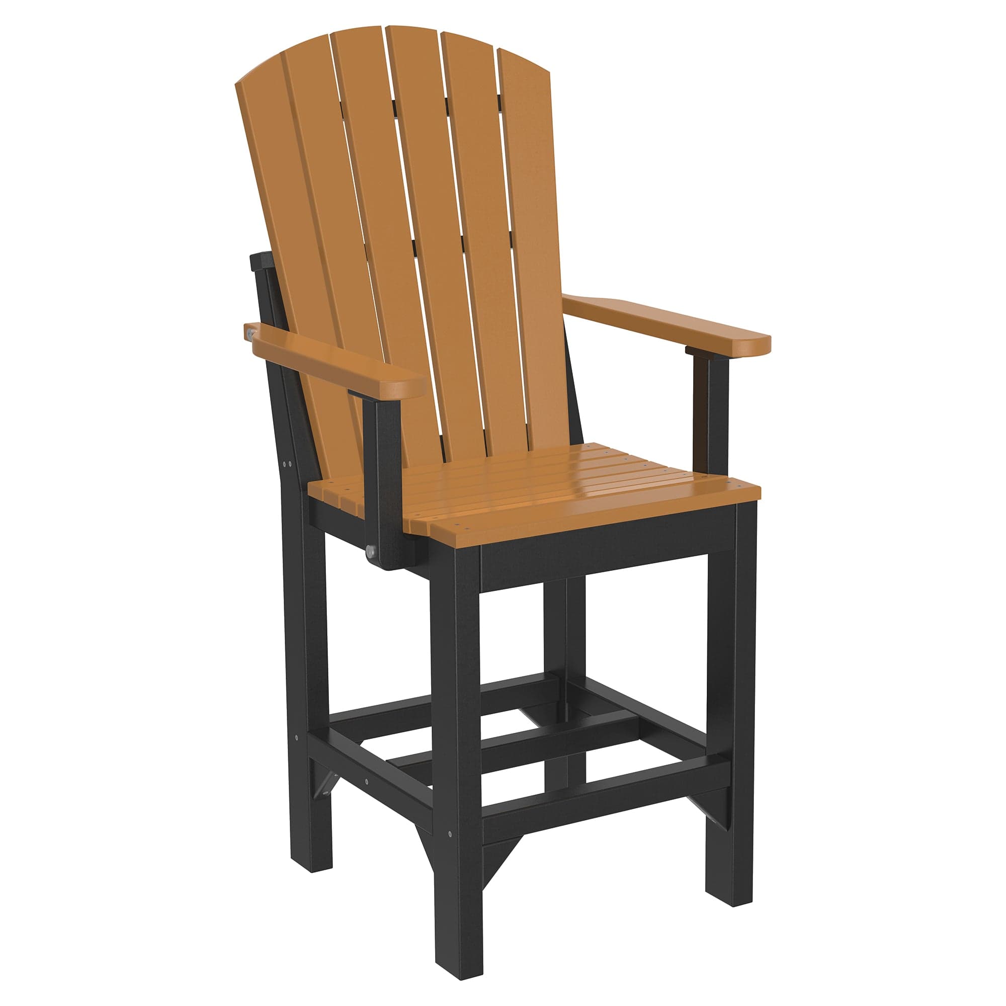 Luxcraft Poly Composite Adirondack Counter Arm Chair