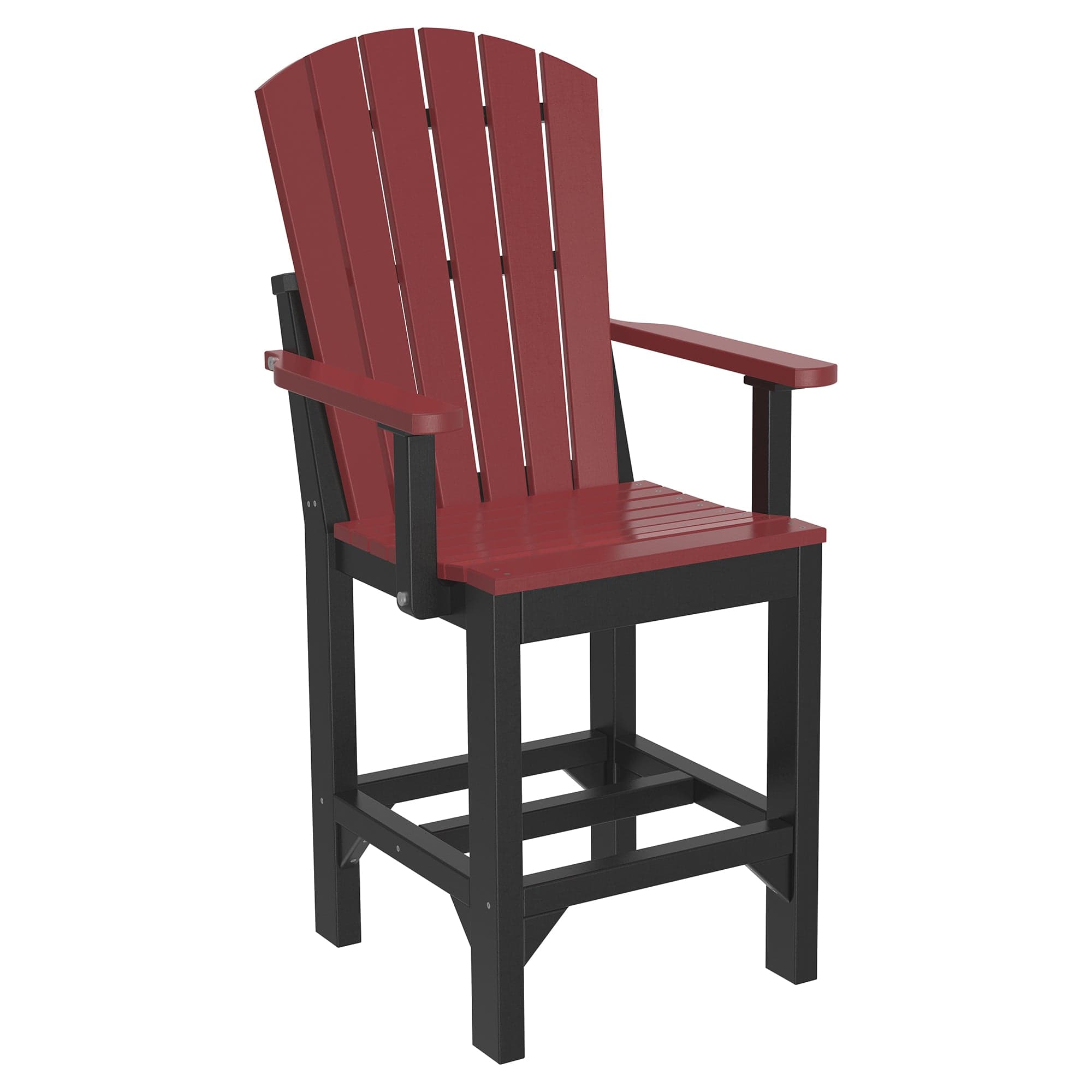 Luxcraft Poly Composite Adirondack Counter Arm Chair