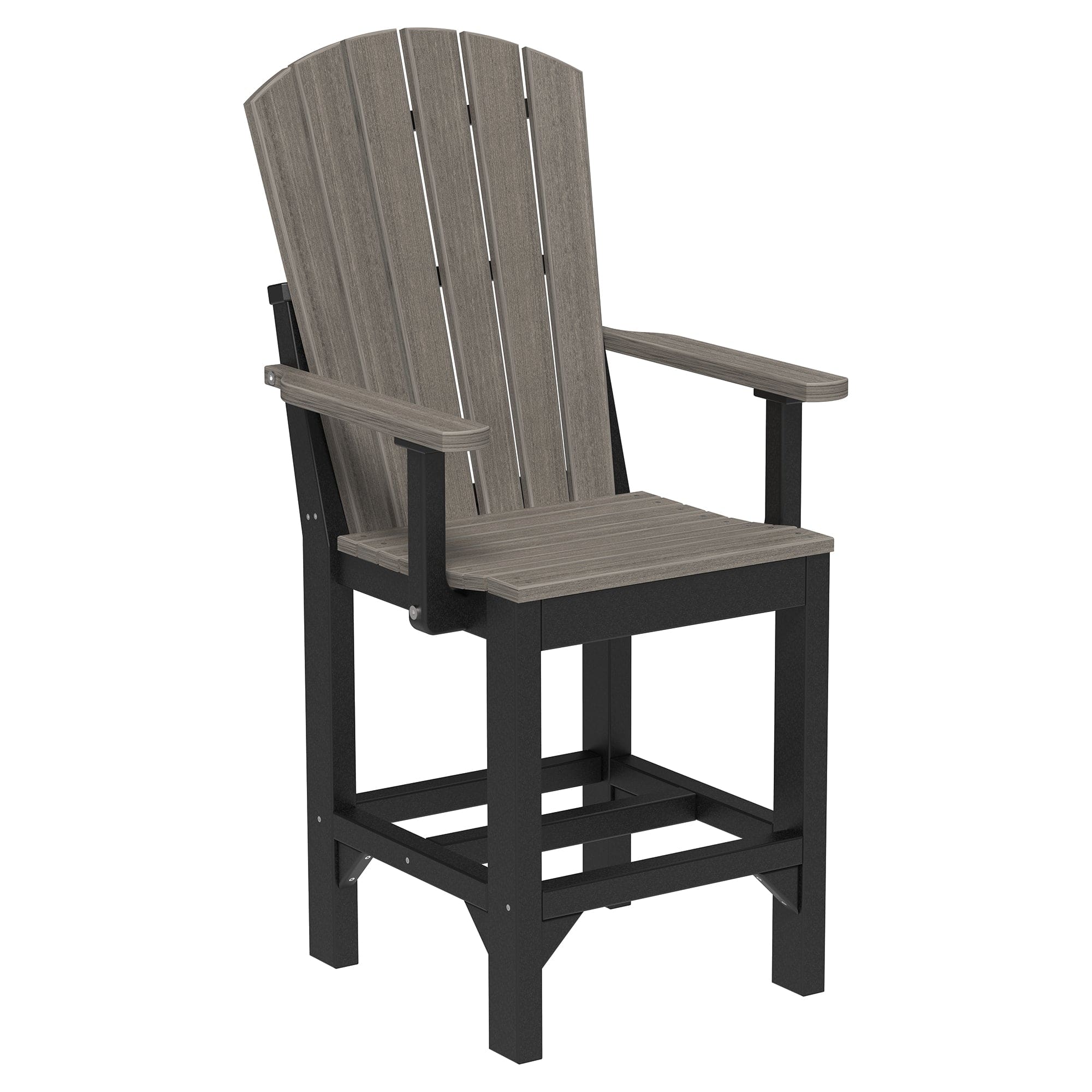 Luxcraft Poly Composite Adirondack Counter Arm Chair