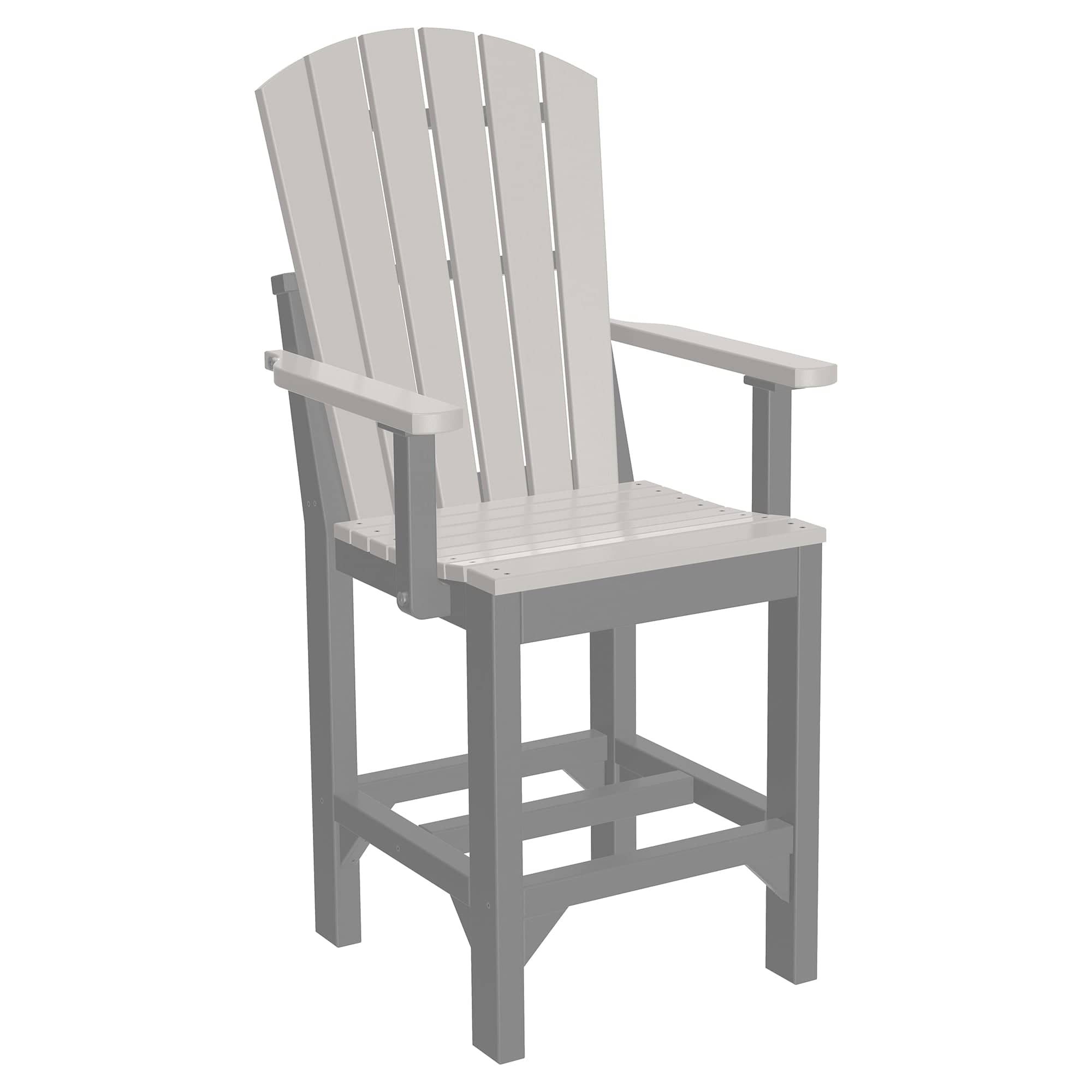 Luxcraft Poly Composite Adirondack Counter Arm Chair