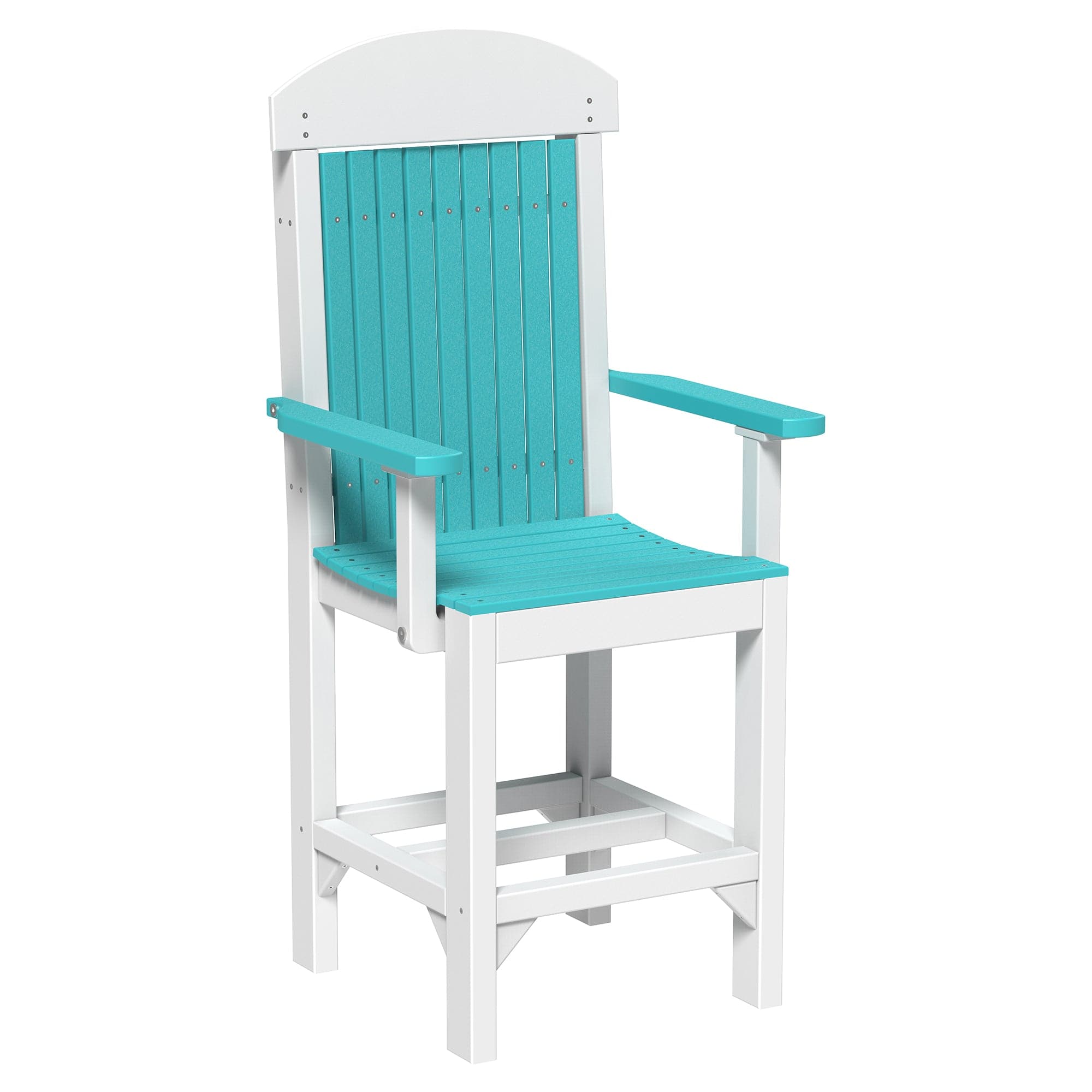 Luxcraft Classic Counter Height Poly Arm Chair