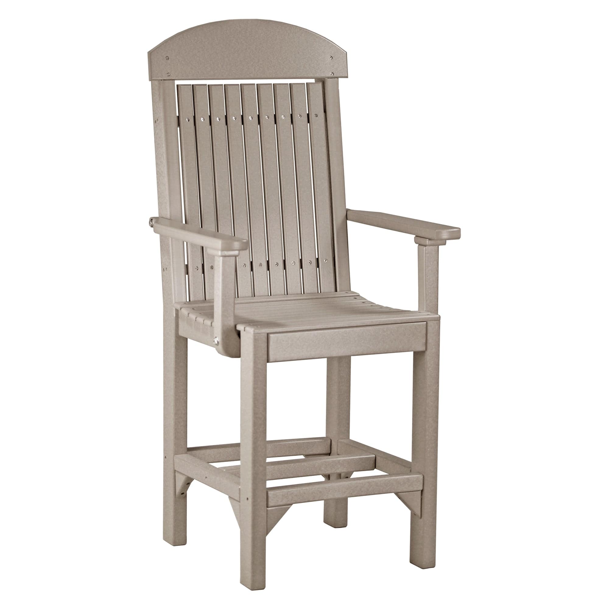 Luxcraft Classic Counter Height Poly Arm Chair