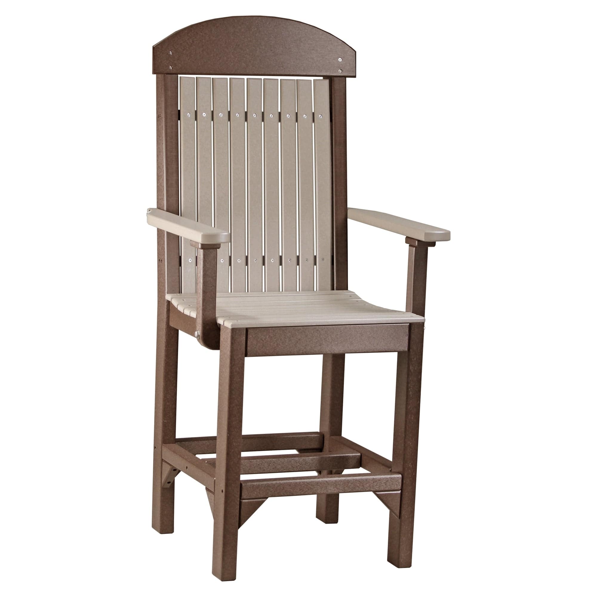 Luxcraft Classic Counter Height Poly Arm Chair