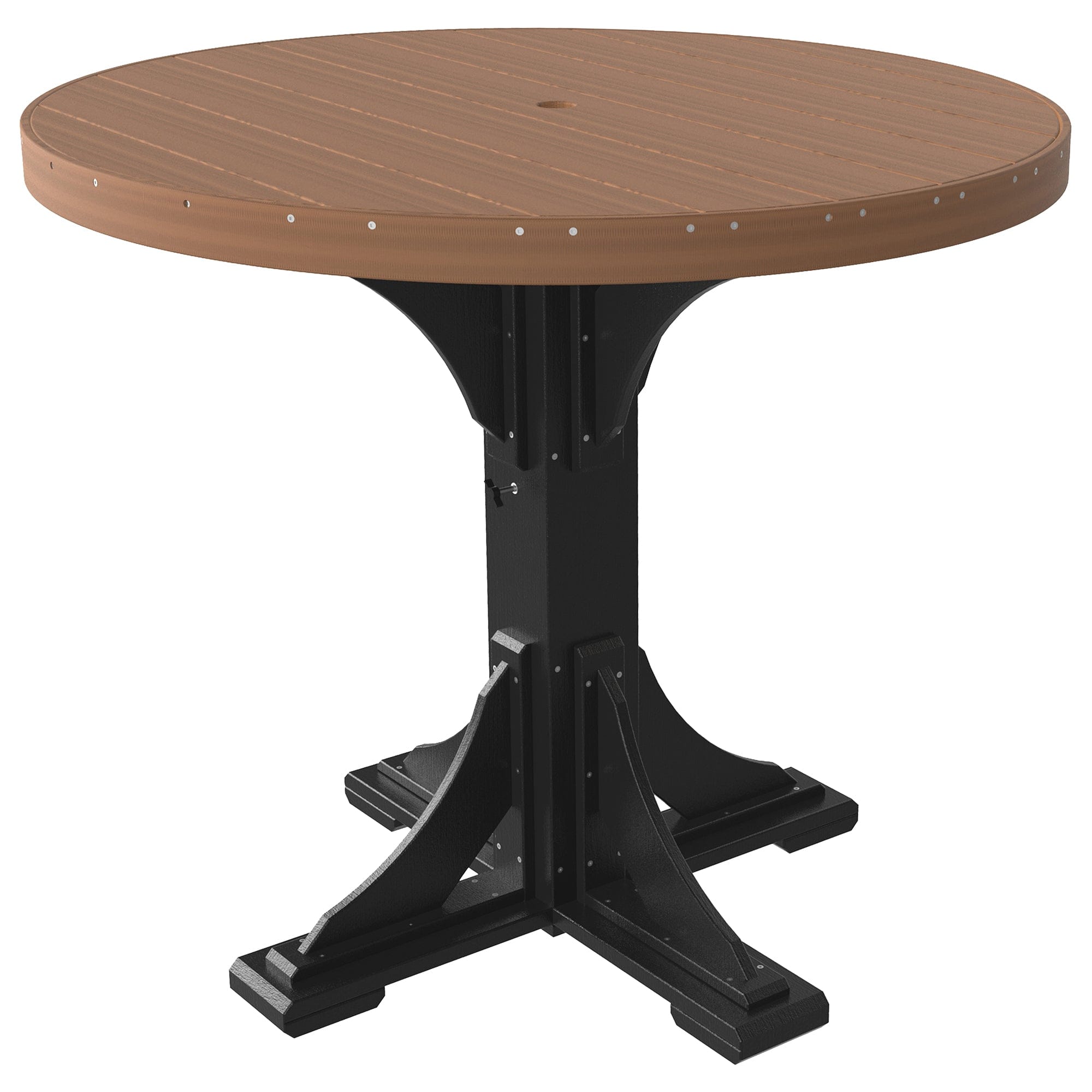 Luxcraft Poly Lumber Round Outdoor Bar Table – Amish Lane
