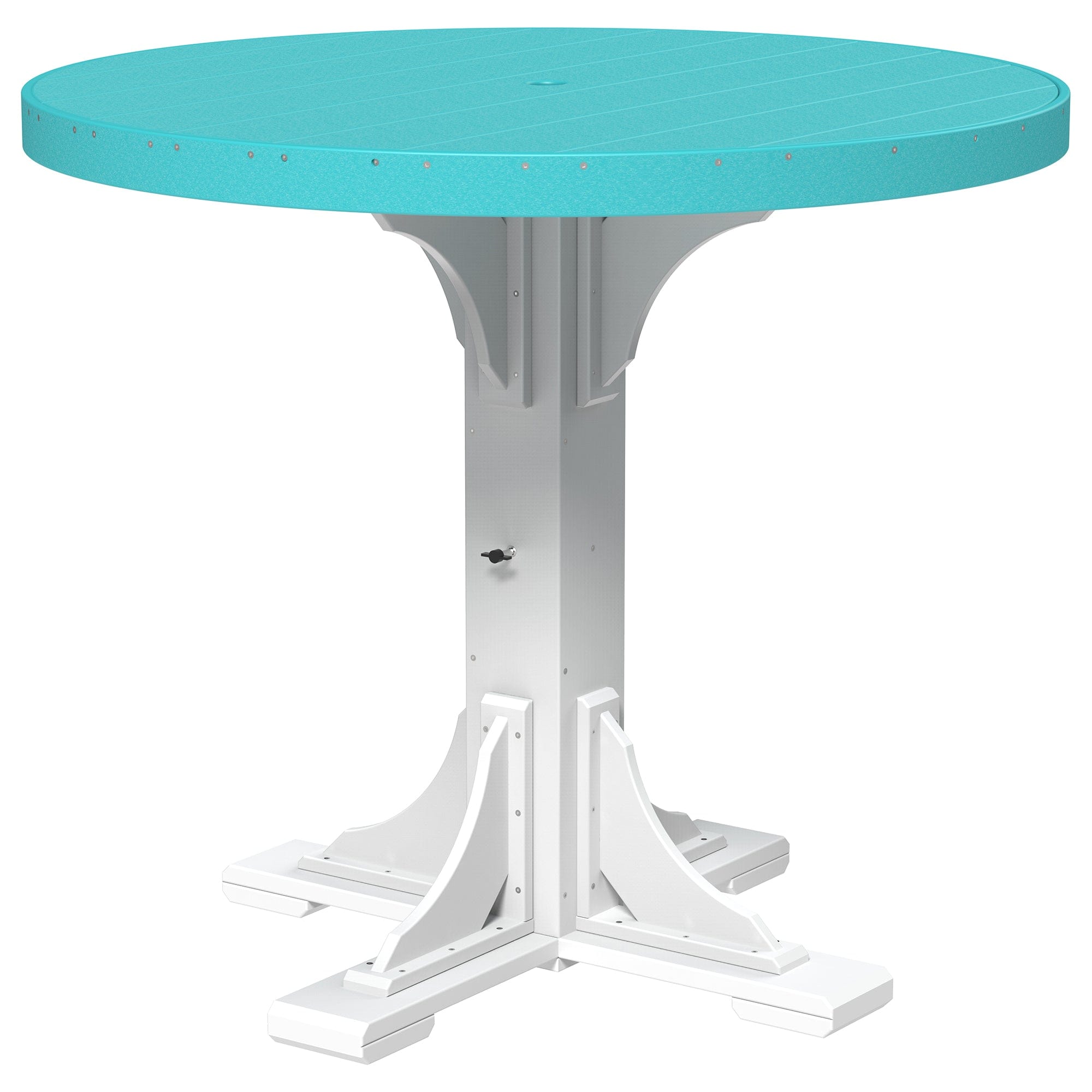 Luxcraft Poly Lumber Round Outdoor Bar Table