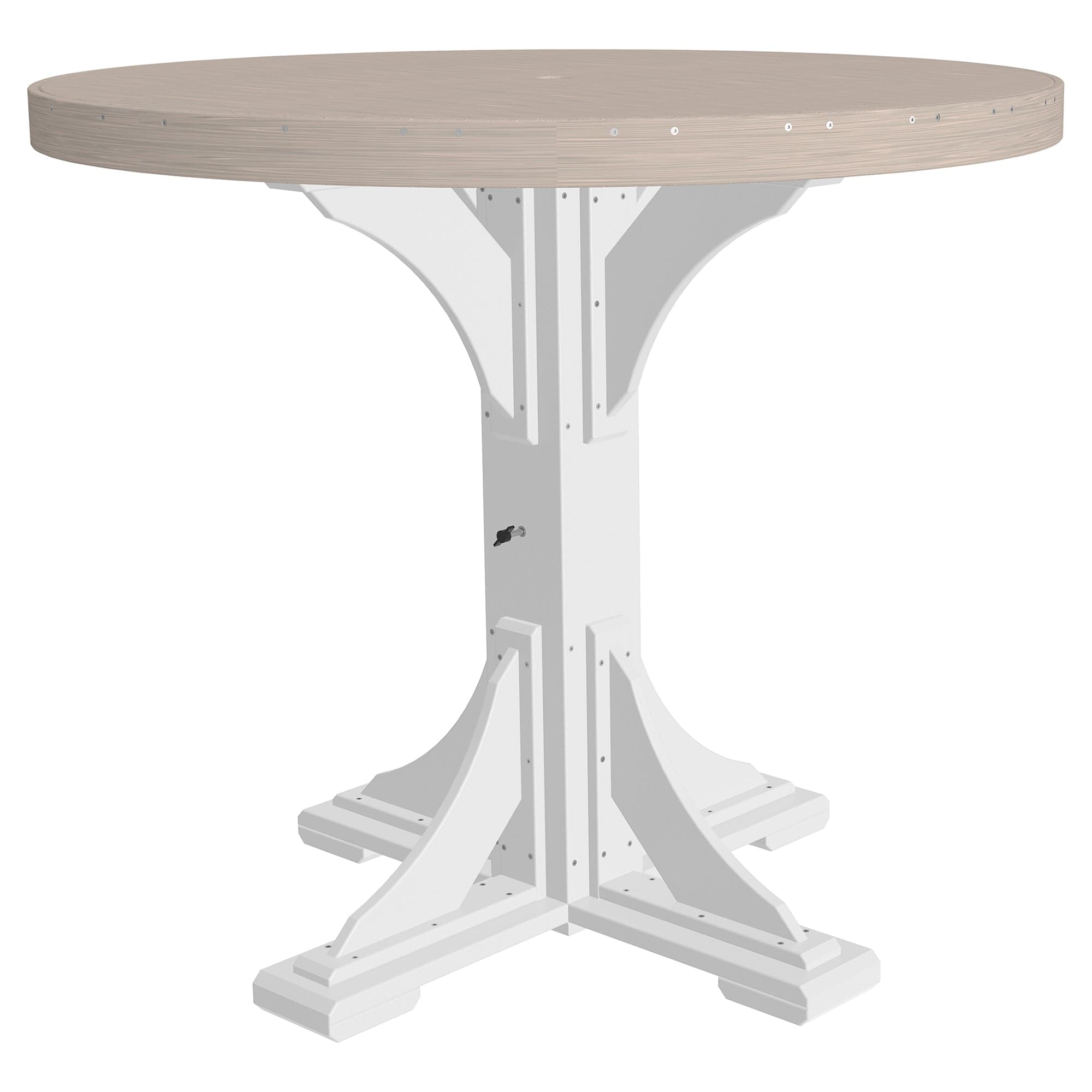 Luxcraft Poly Lumber Round Outdoor Bar Table