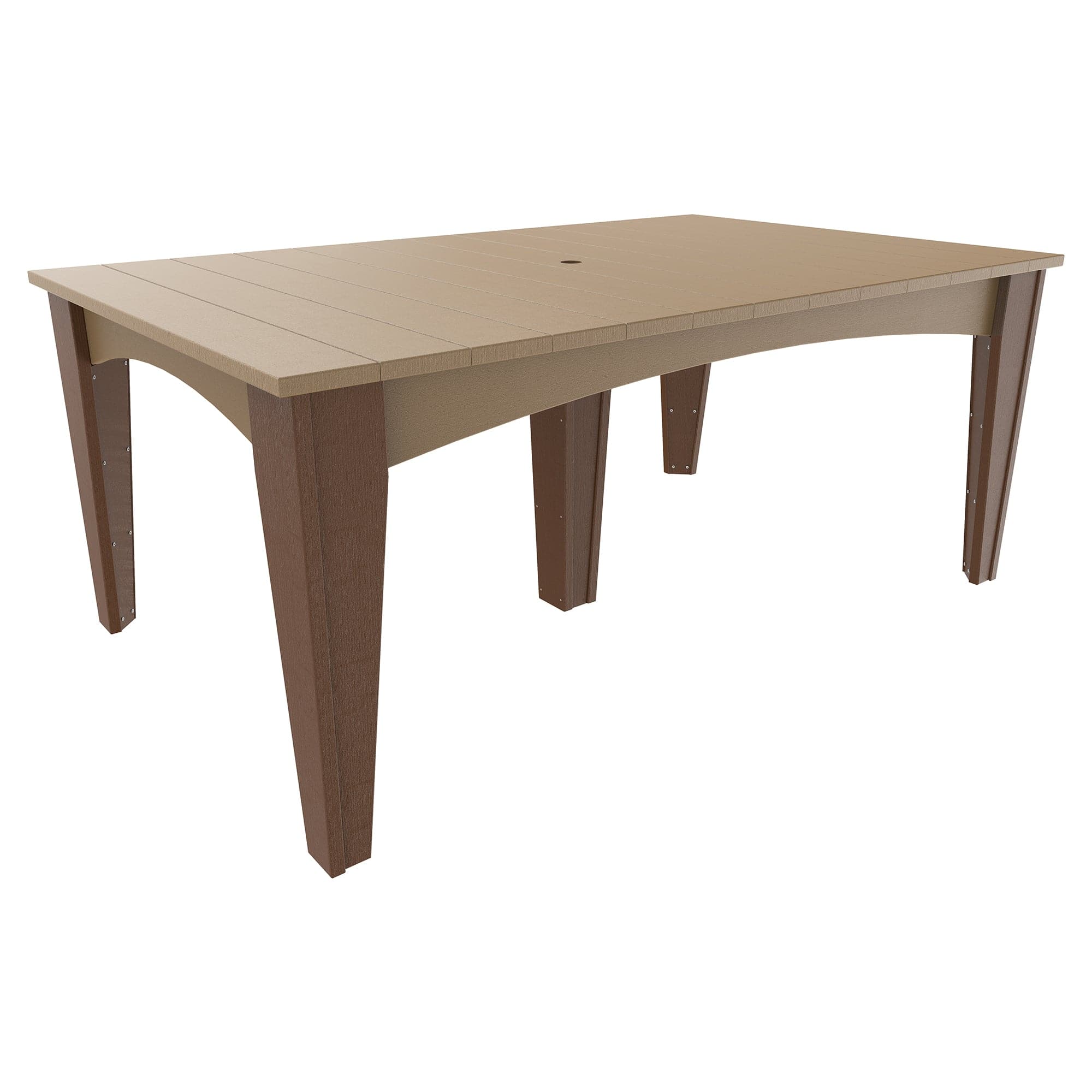 Luxcraft Poly Lumber Island Rectangular Dining Table