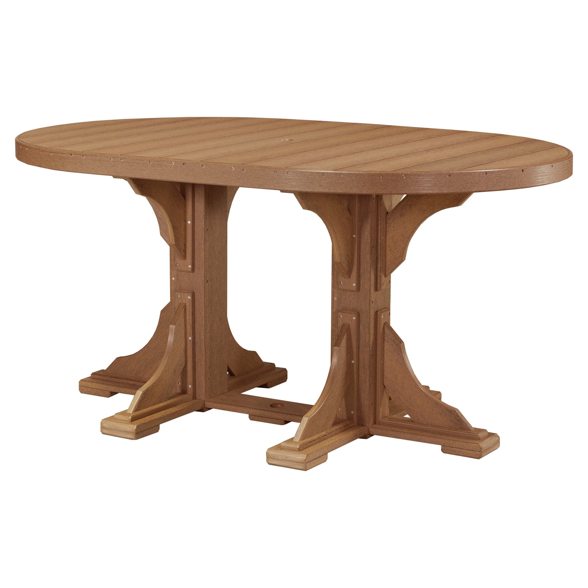 Luxcraft Poly Lumber Oval Counter-Height Dining Table