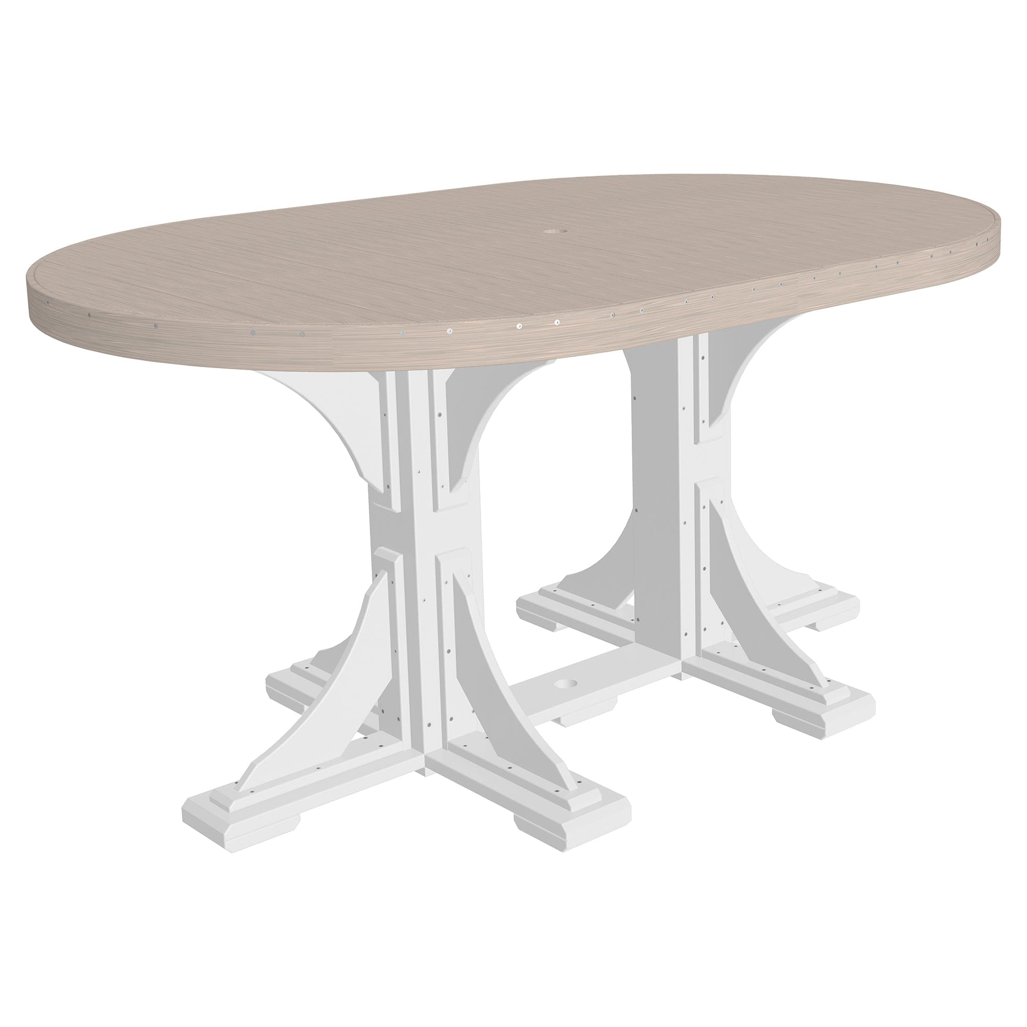 Luxcraft Poly Lumber Oval Counter-Height Dining Table