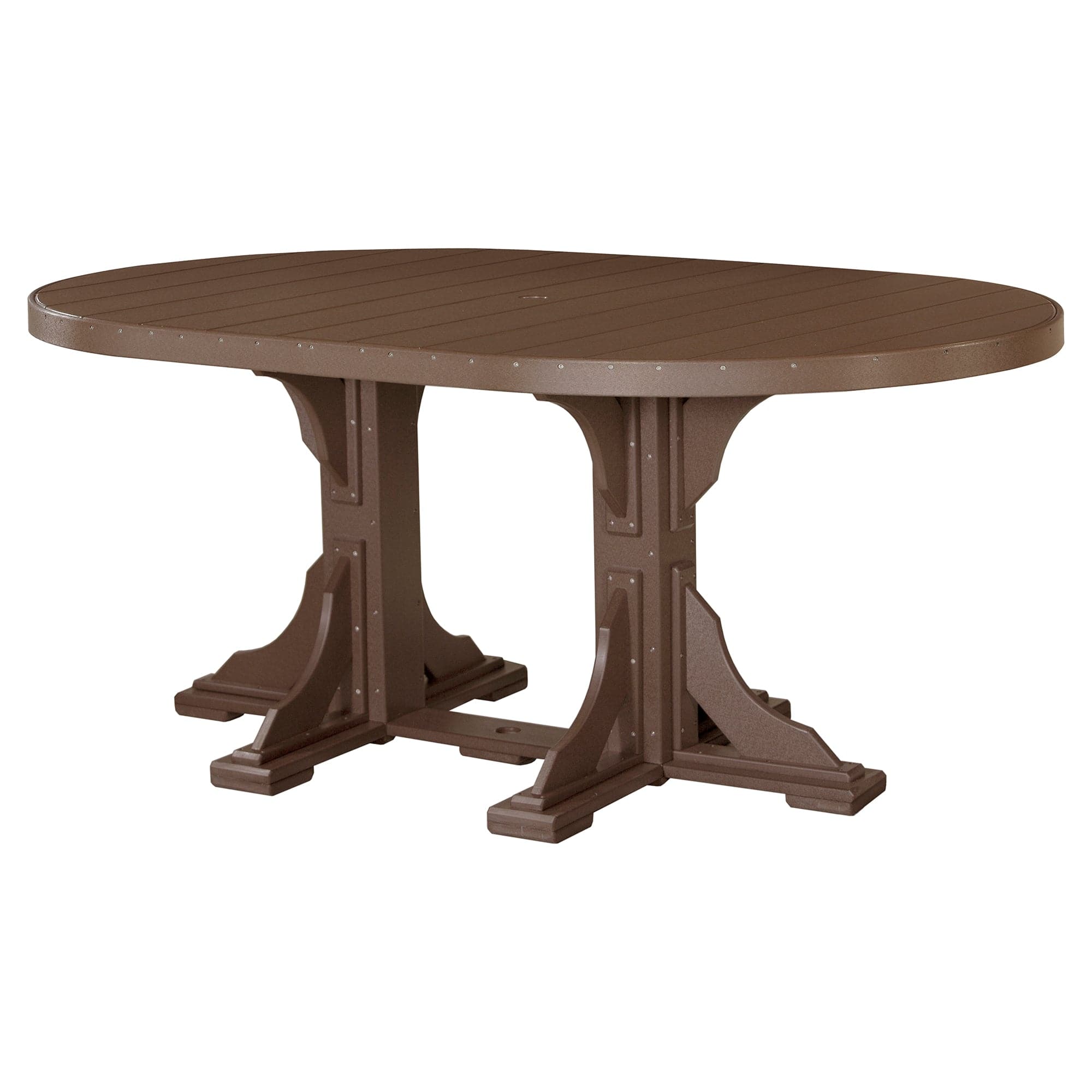Luxcraft Poly Lumber Oval Counter-Height Dining Table