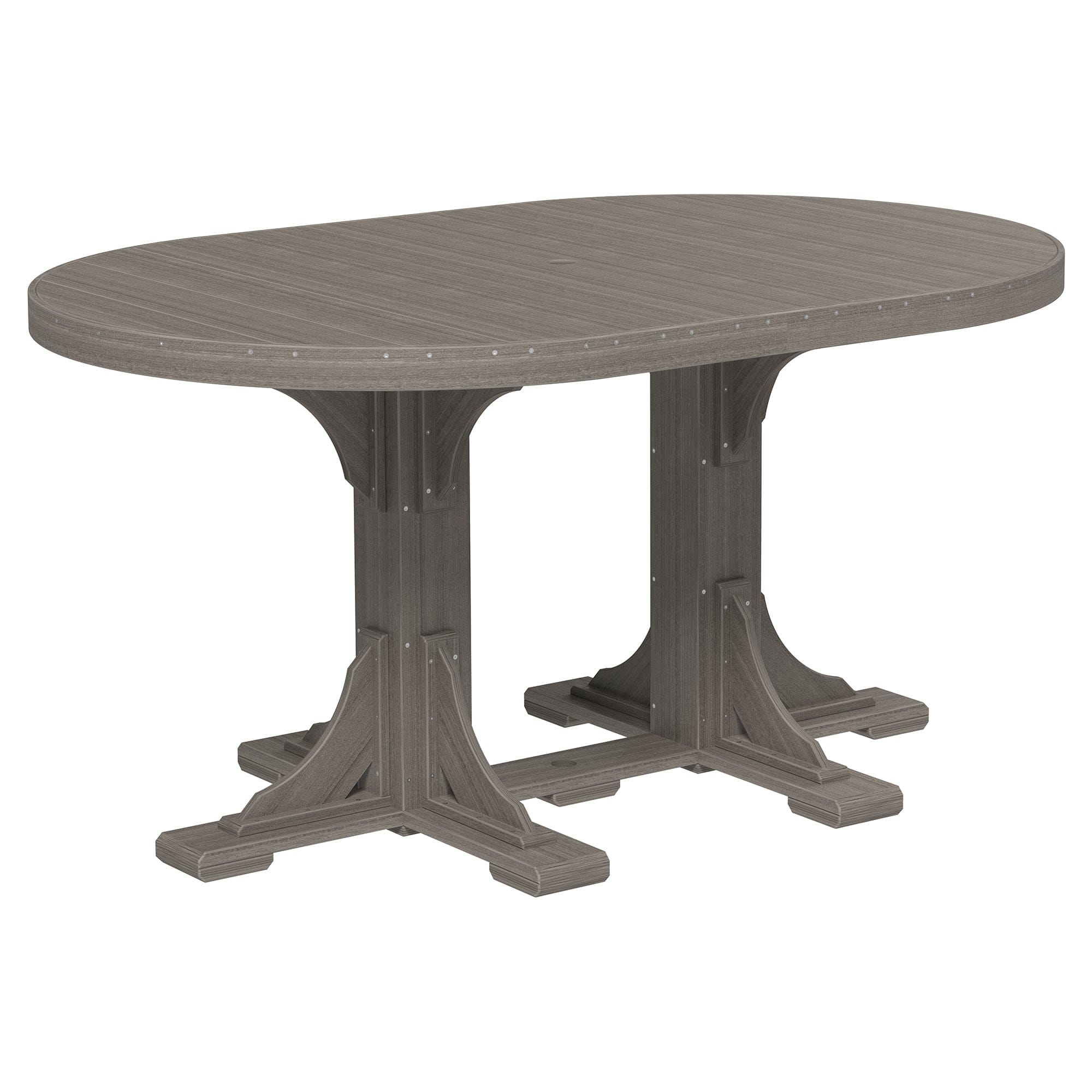 Luxcraft Poly Lumber Oval Counter-Height Dining Table