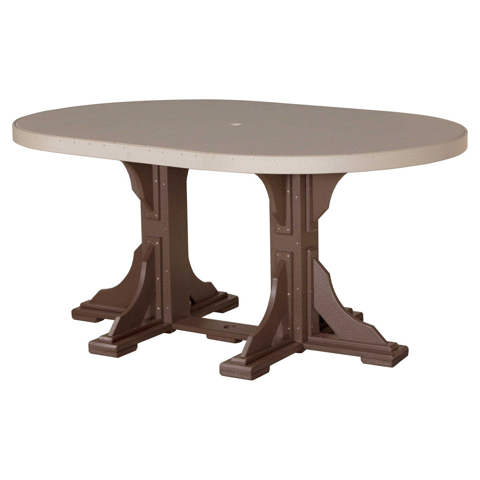 Luxcraft Poly Lumber Oval Counter-Height Dining Table