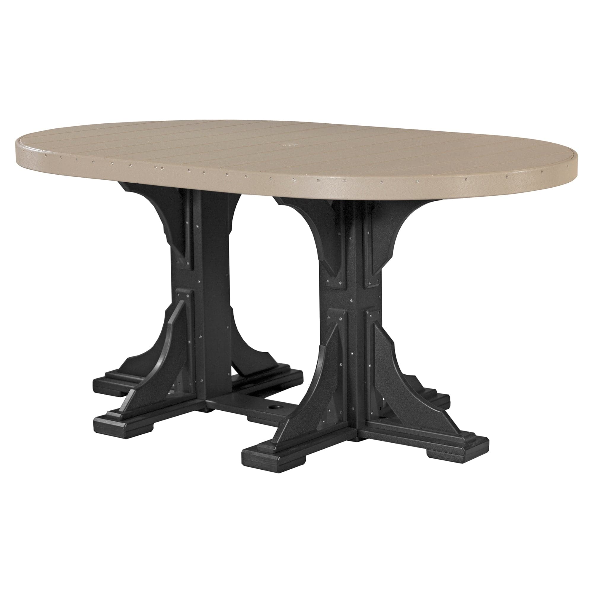Luxcraft Poly Lumber Oval Counter-Height Dining Table