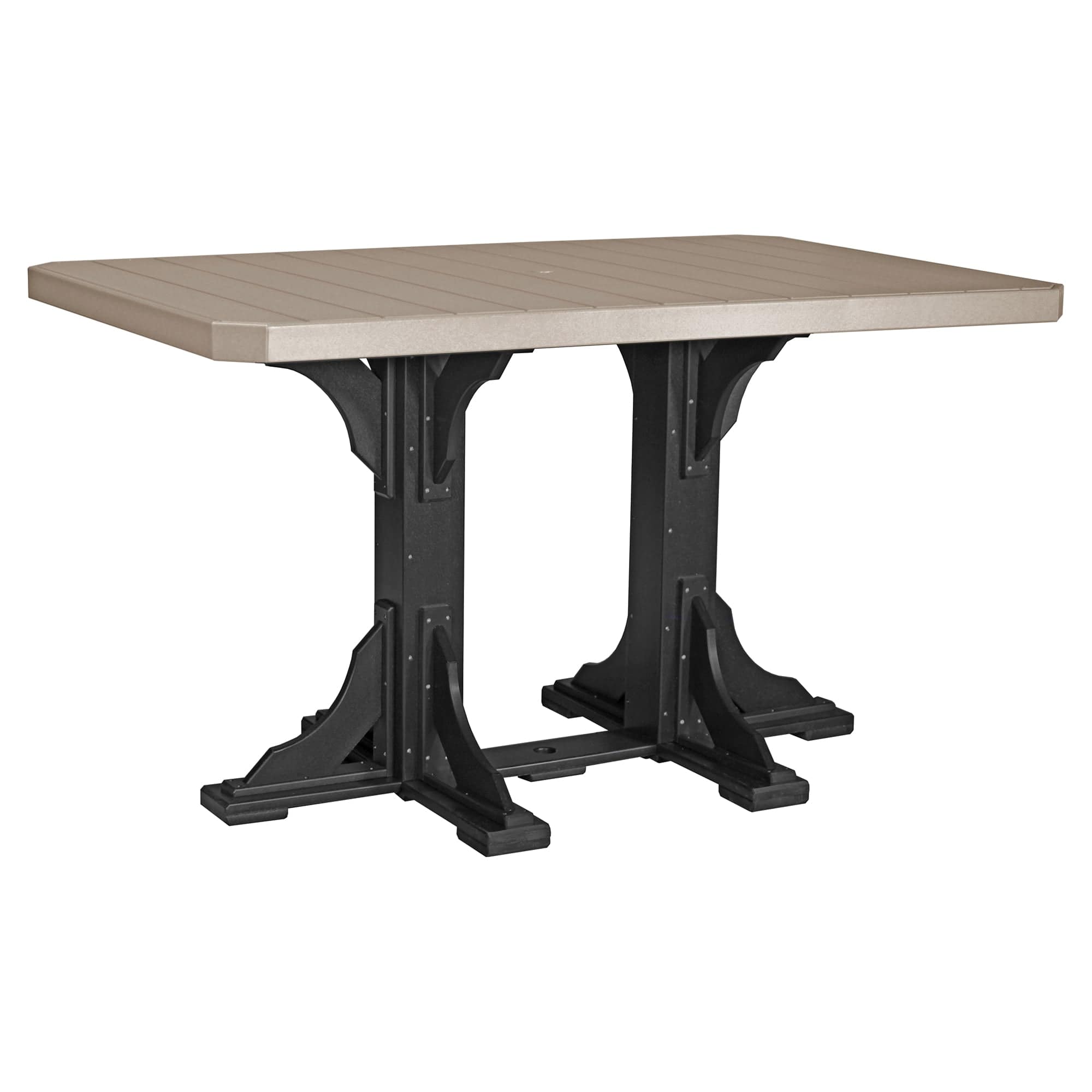 Luxcraft Rectangular Poly Bar-Height Dining Table