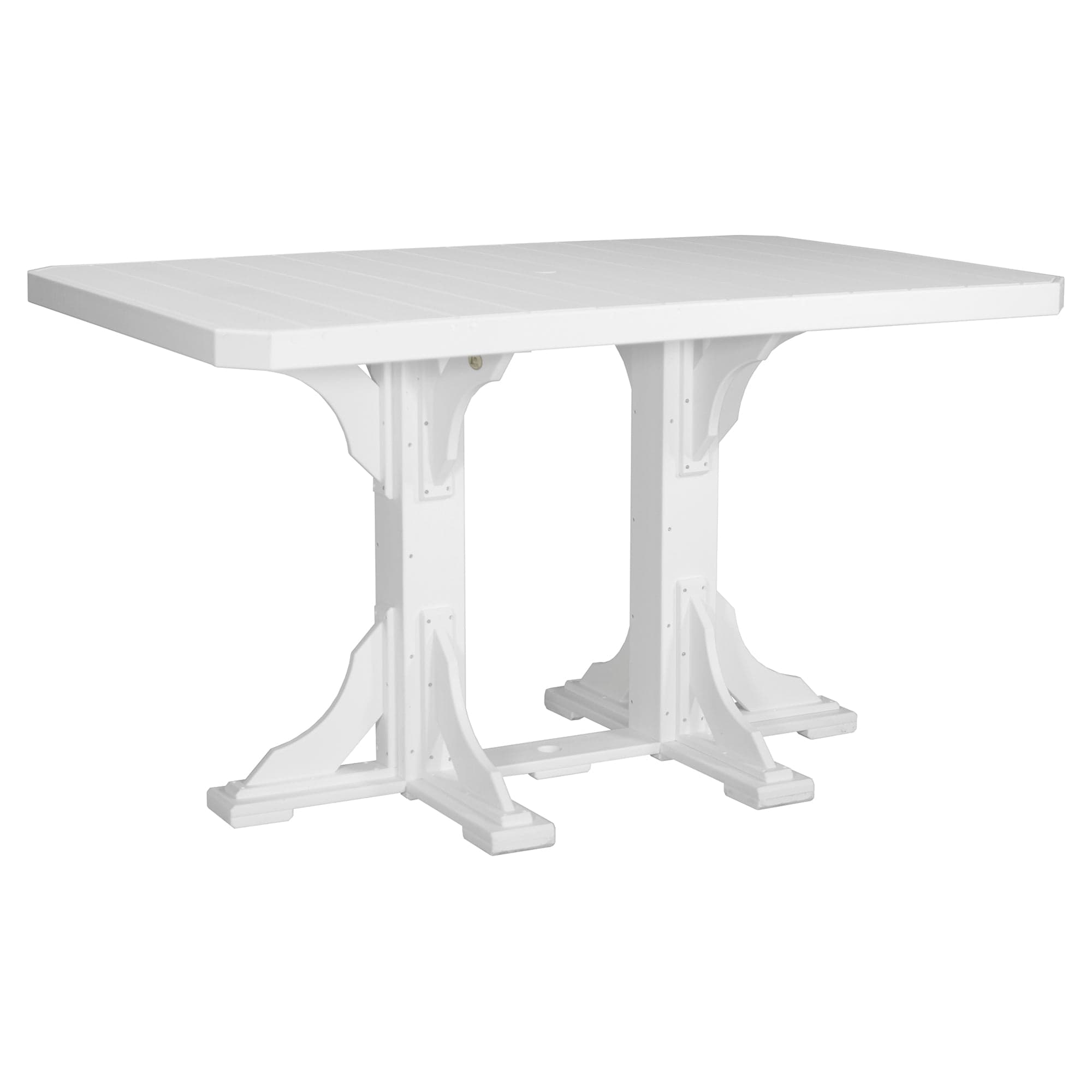 Luxcraft Rectangular Poly Bar-Height Dining Table