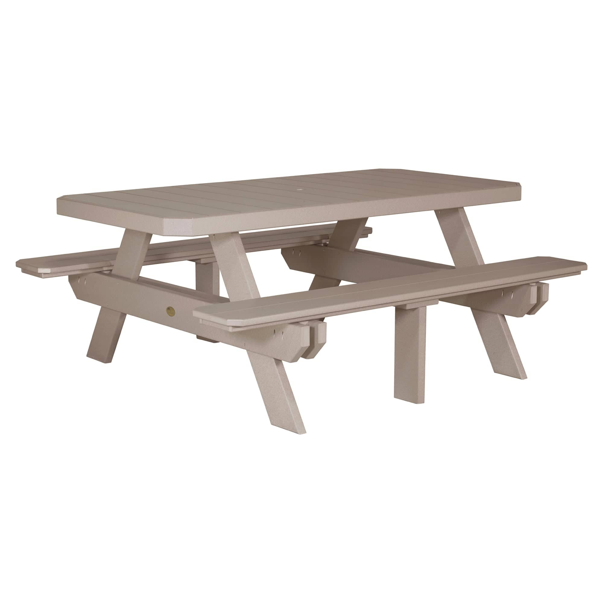 Luxcraft Poly Lumber Rectangular Picnic Table