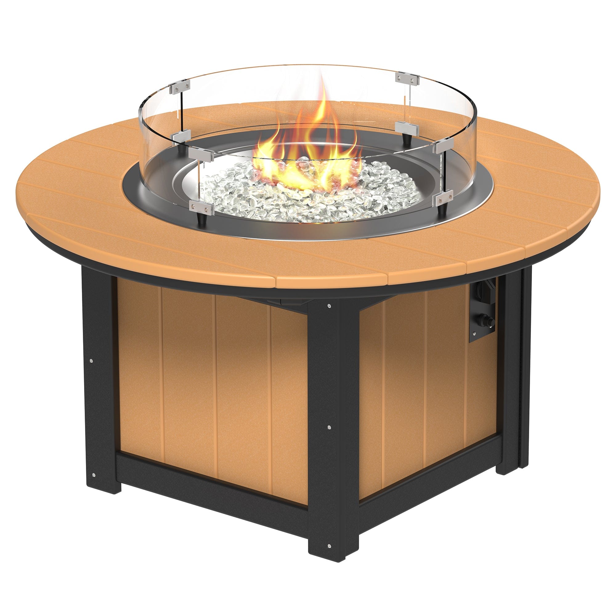 Luxcraft Lumin Poly Lumber Round Gas Fire Pit