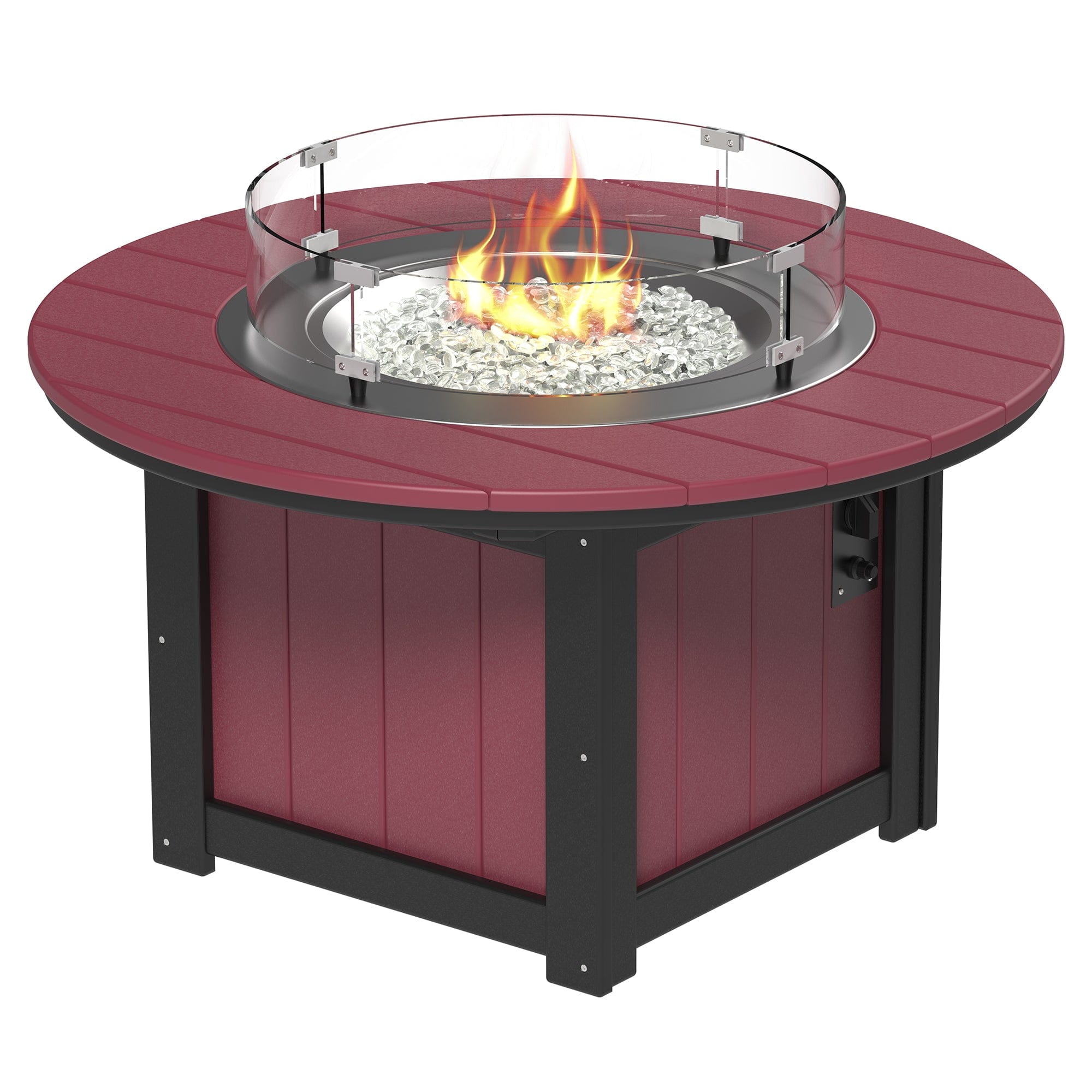 Luxcraft Lumin Poly Lumber Round Gas Fire Pit