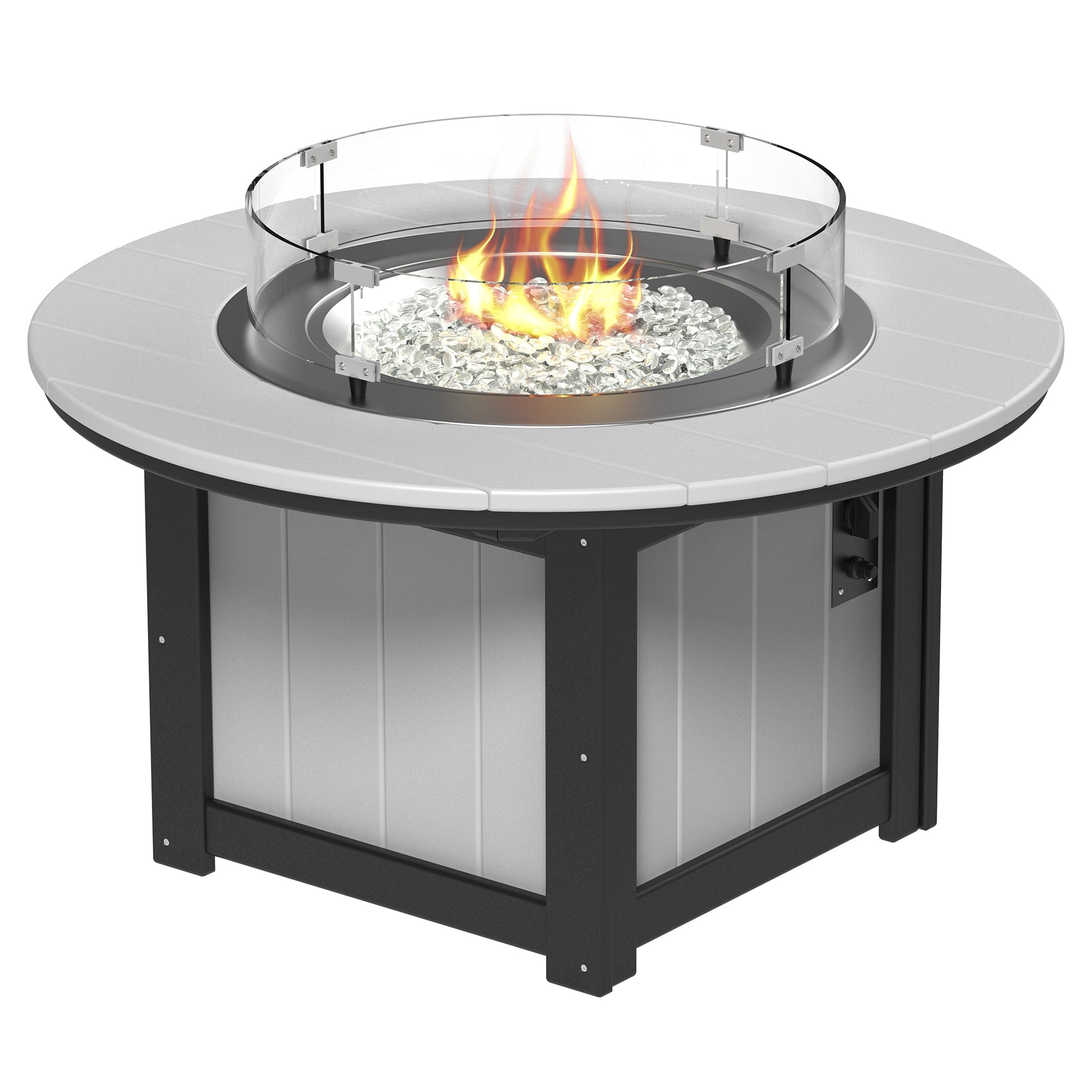 Luxcraft Lumin Poly Lumber Round Gas Fire Pit