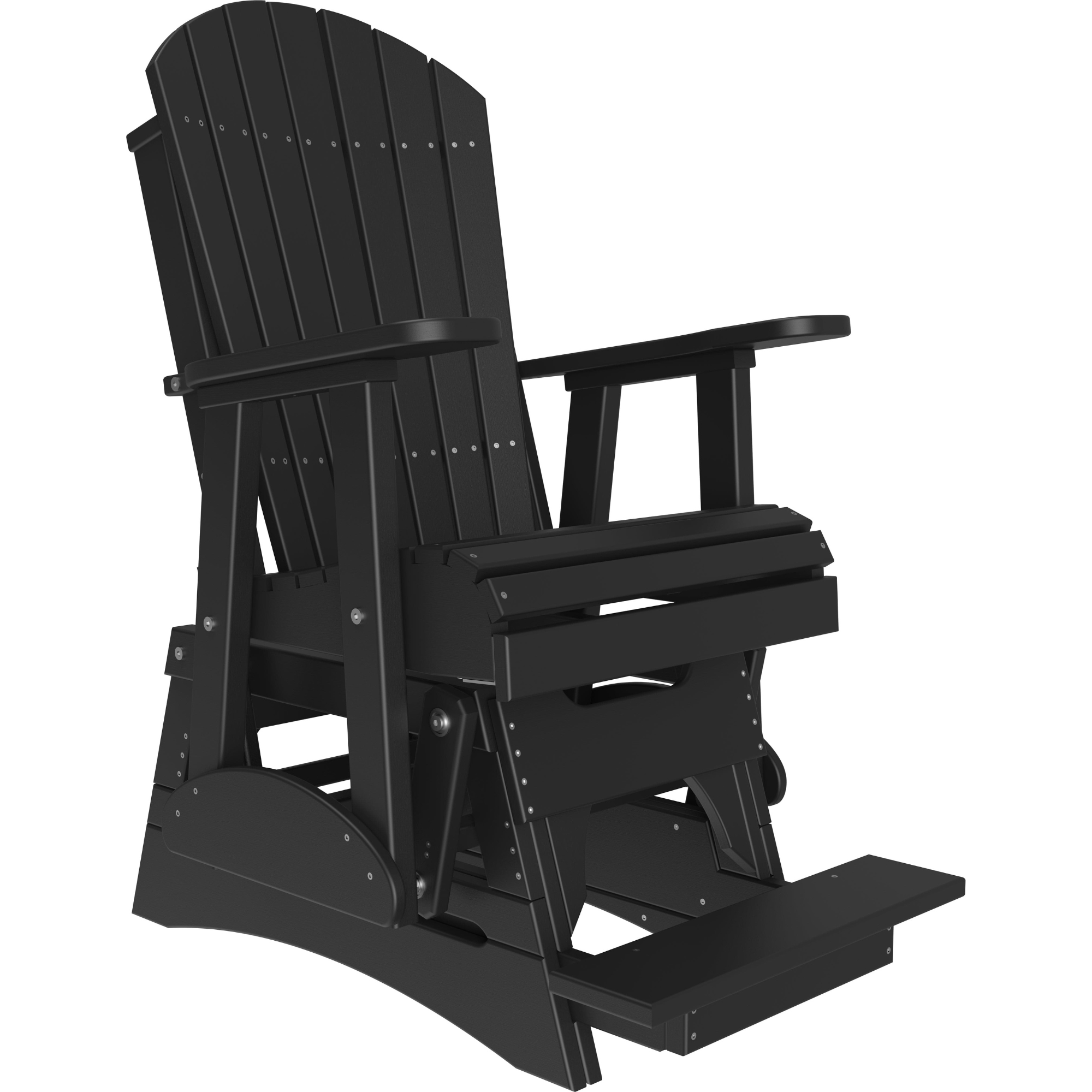 LuxCraft Adirondack Poly Composite Balcony Glider Chair