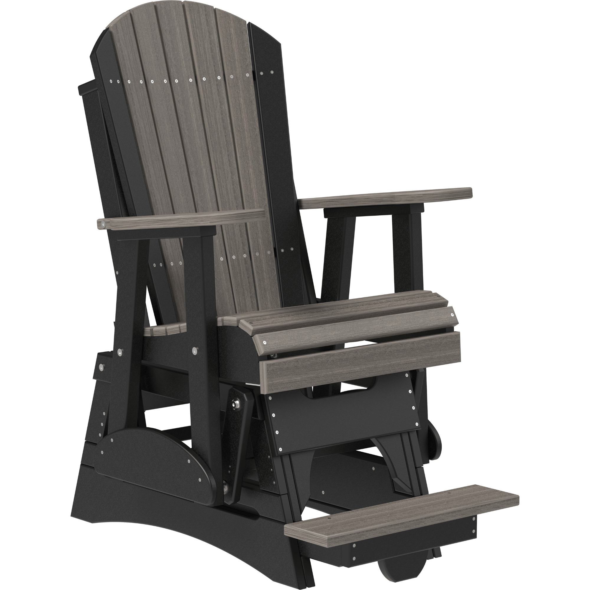 LuxCraft Adirondack Poly Composite Balcony Glider Chair