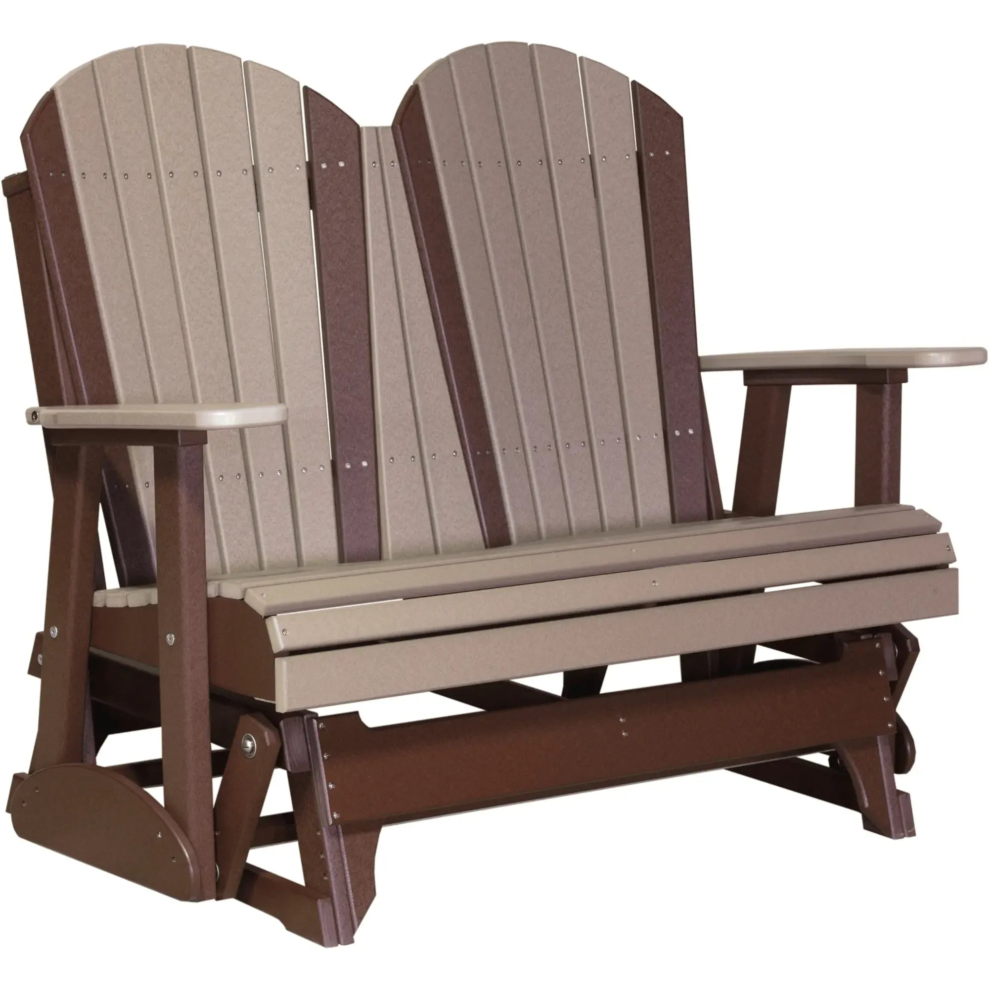 LuxCraft Adirondack 4-Foot Poly Composite Patio Glider
